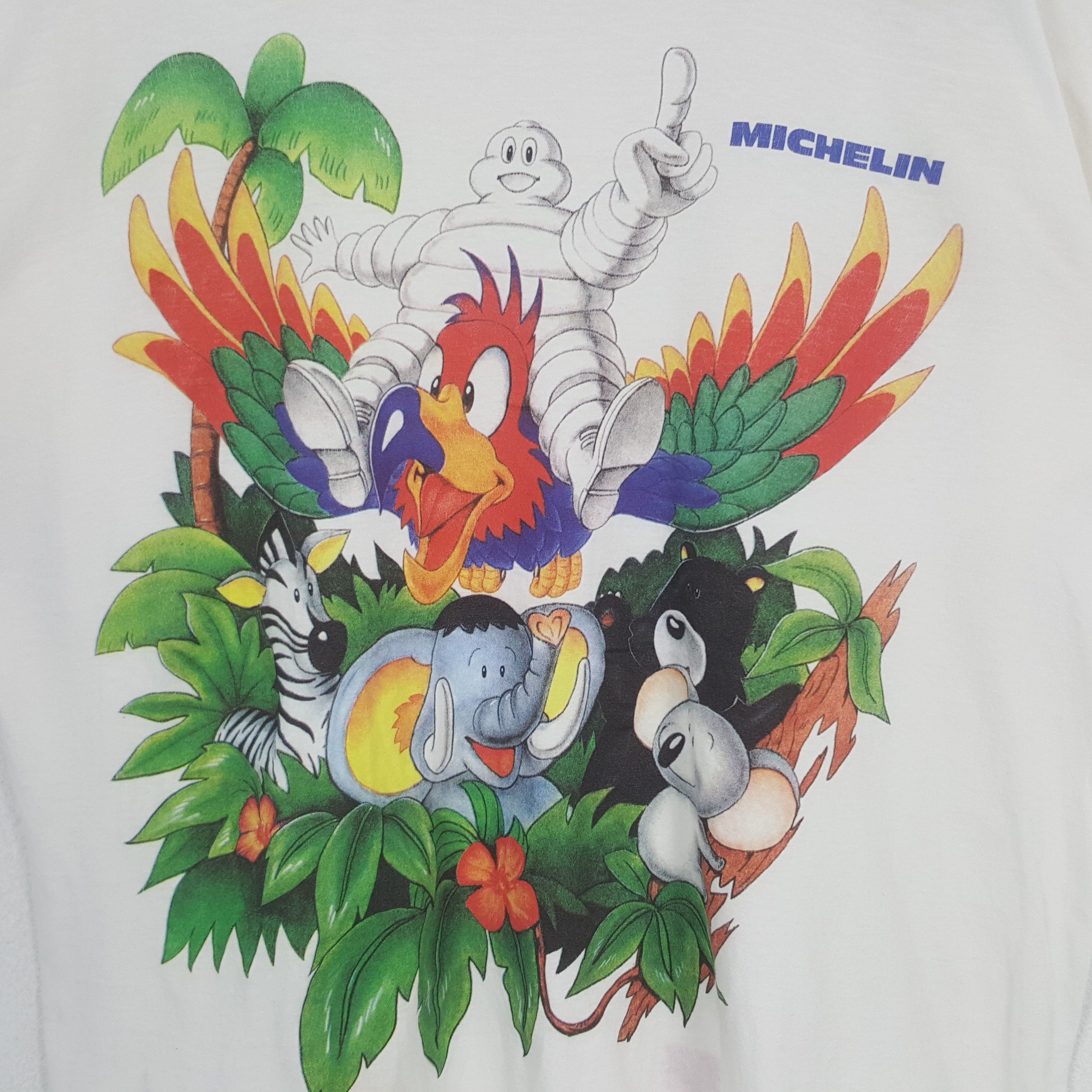 Vintage Vintage Michelin Motorsports Tyre Promo Tshirt C285N61 Size US L / EU 52-54 / 3 - 2 Thumbnail