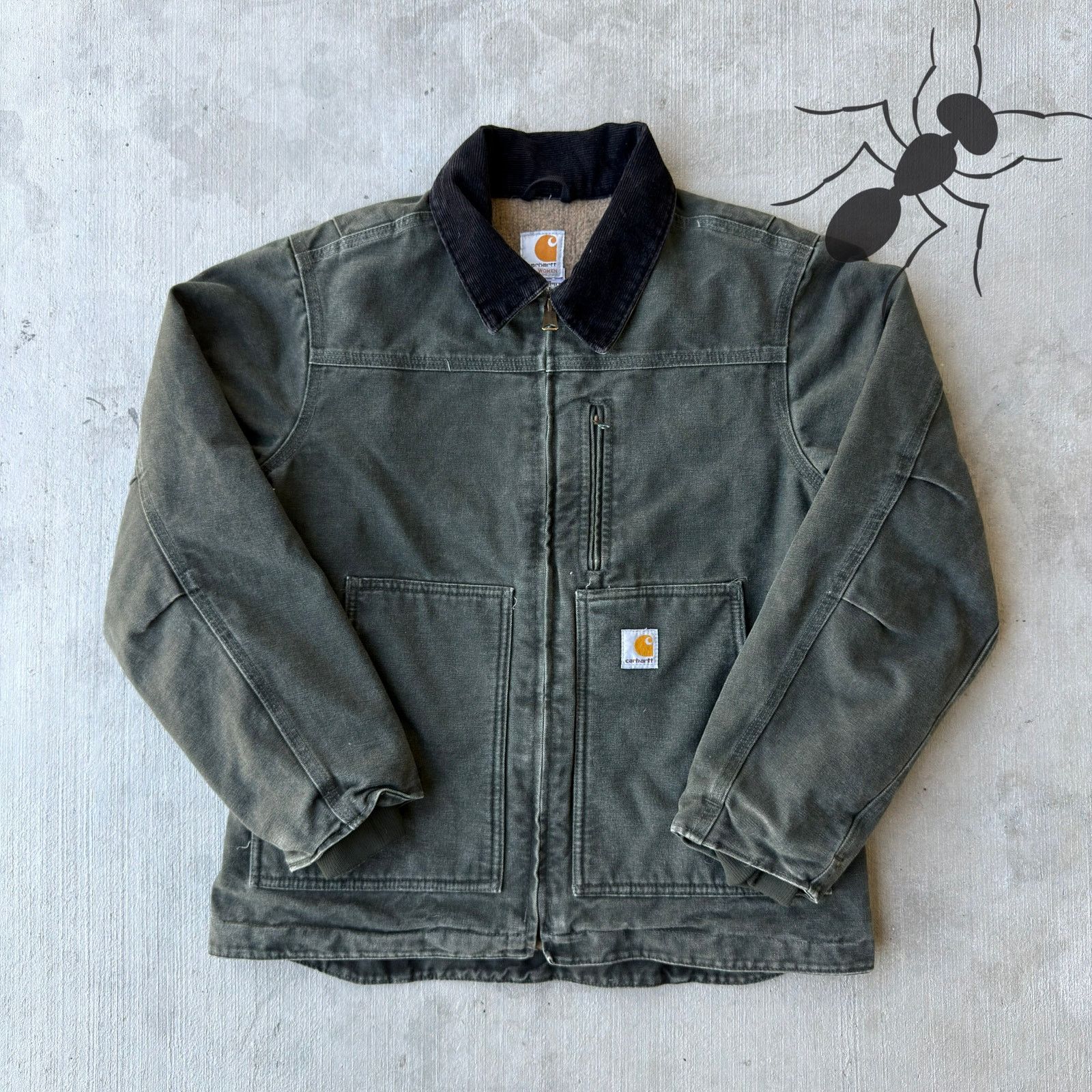 Carhartt × Vintage Carhartt WOMENS WC061 MOS green chore work wear jacket Size US S / EU 44-46 / 1 - 1 Thumbnail