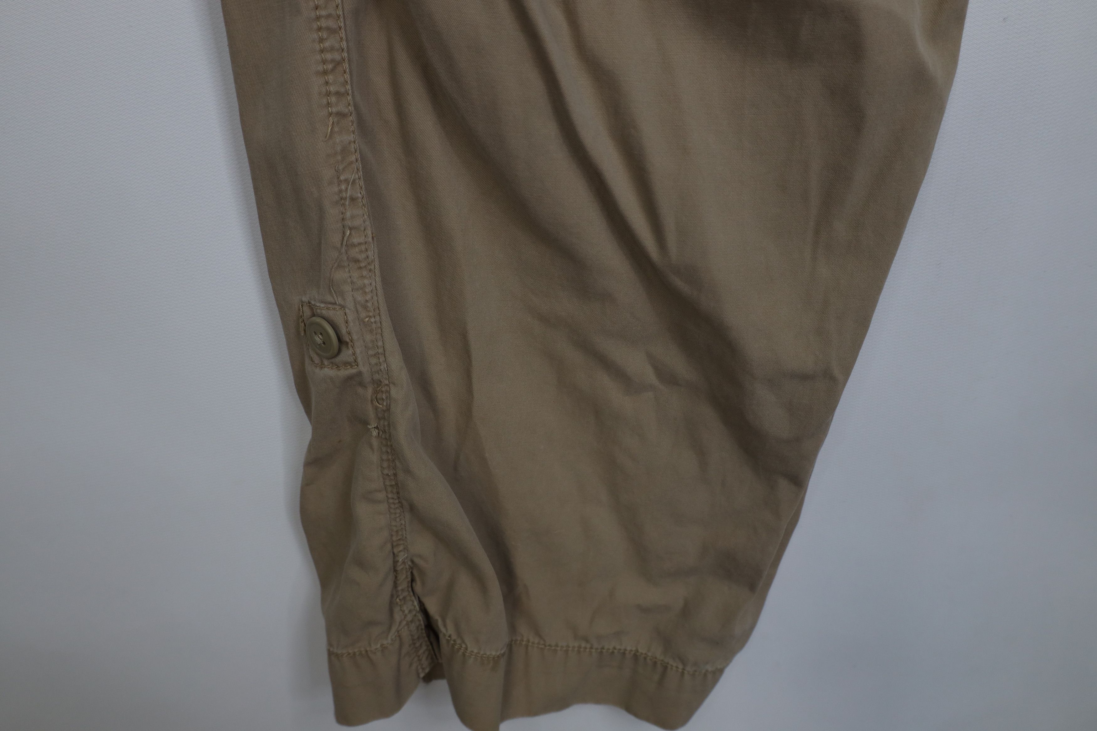 Ralph Lauren Vintage 90s Ralph Lauren Roll Cuff Wide Leg Cargo Pants Size US 38 / EU 54 - 5 Thumbnail