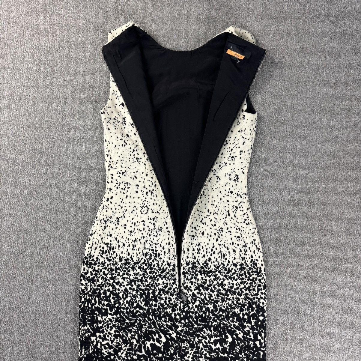 Burberry Prorsum Burberry - Wool Black and White Speckle Shift Dress Size XS / US 0-2 / IT 36-38 - 5 Thumbnail