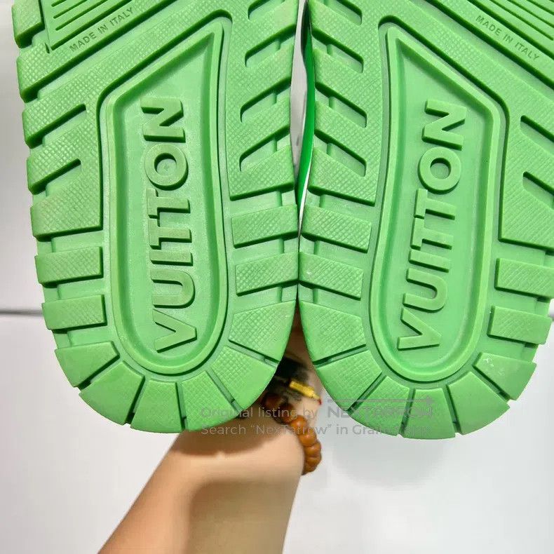 Louis Vuitton Louis Vuitton Xiaopangding White and Green Board Shoes Size US 6.5 / EU 39-40 - 8 Thumbnail