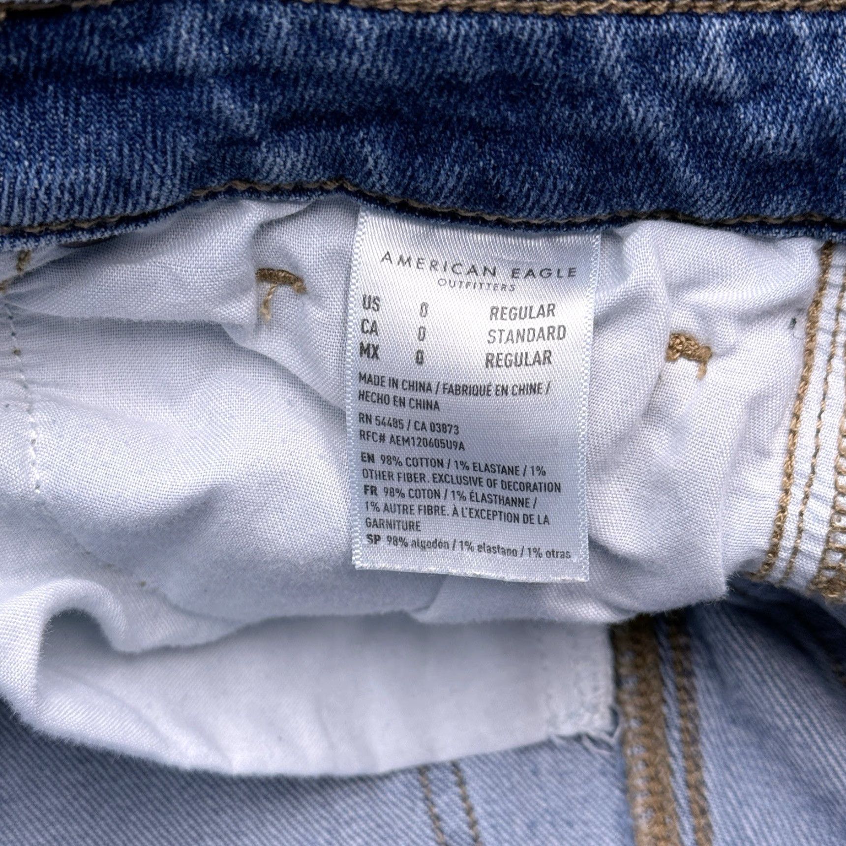 American Eagle Outfitters VINTAGE no - (removed) Size 25" / US 0 / IT 36 - 6 Thumbnail