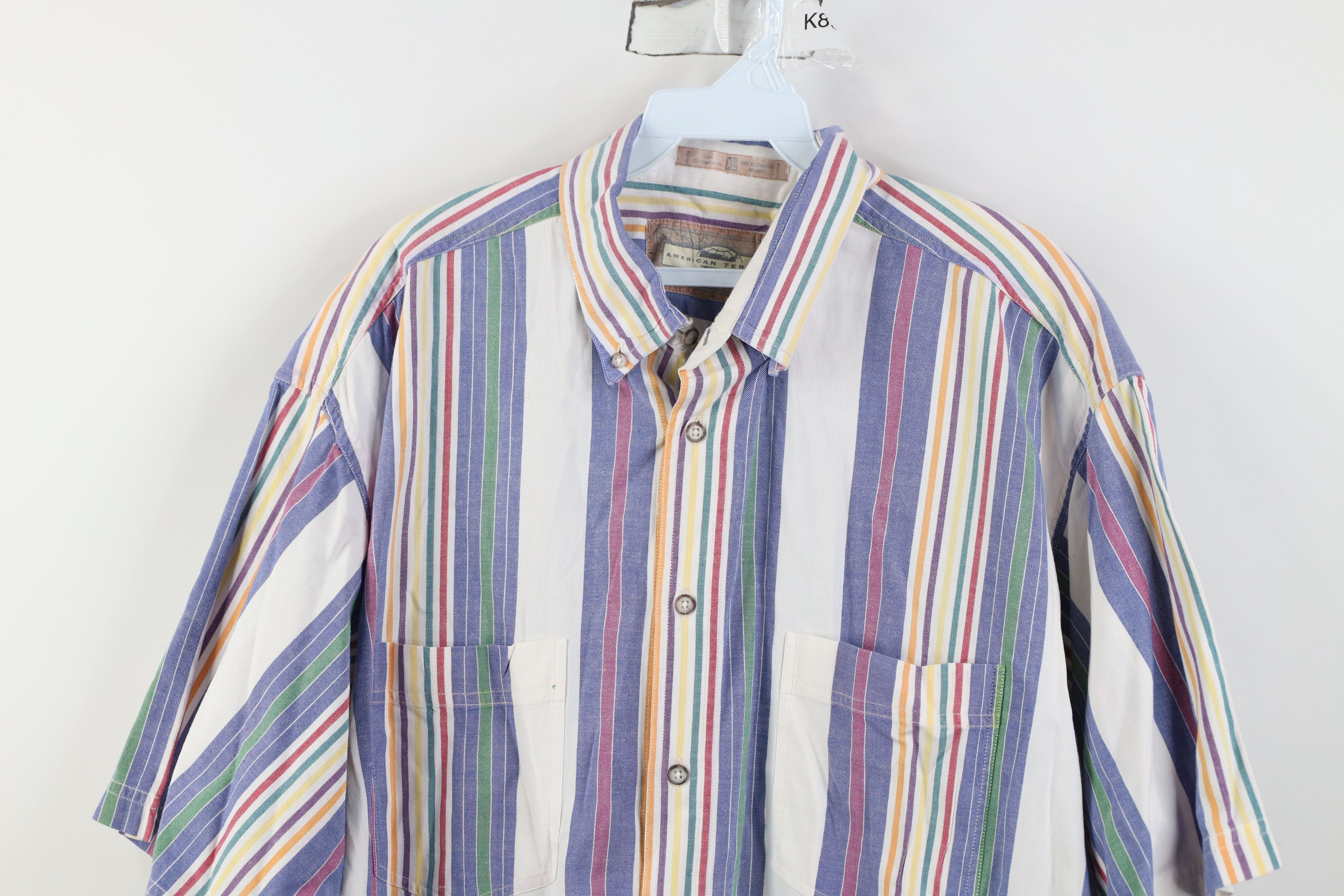 Vintage Vintage 90s Streetwear Short Sleeve Button Down Shirt Size US XL / EU 56 / 4 - 2 Thumbnail