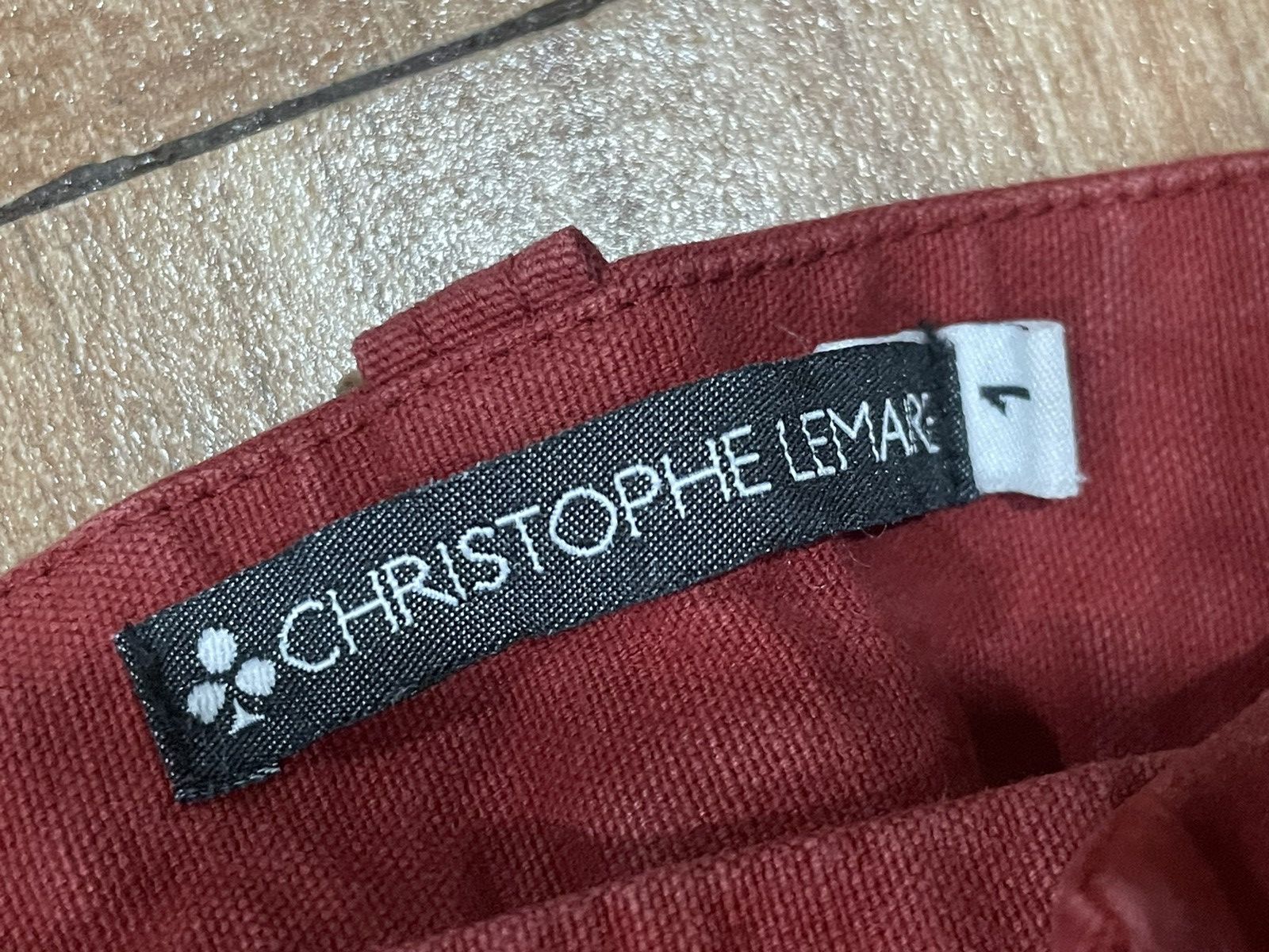 Christophe Lemaire Christophe Lemaire straight maroon pants Size 28" / US 6 / IT 42 - 7 Thumbnail
