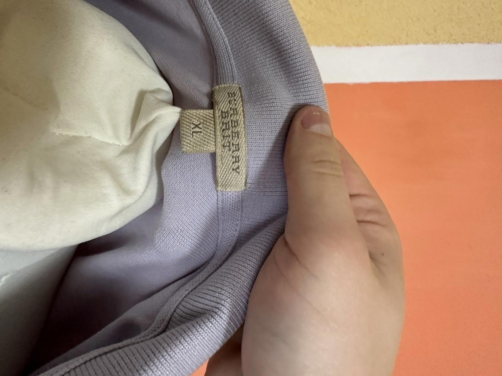 Burberry Burberry Brit Lilac Cotton Pique V-Neck Polo T-Shirt XL Size XL / US 12-14 / IT 48-50 - 7 Thumbnail