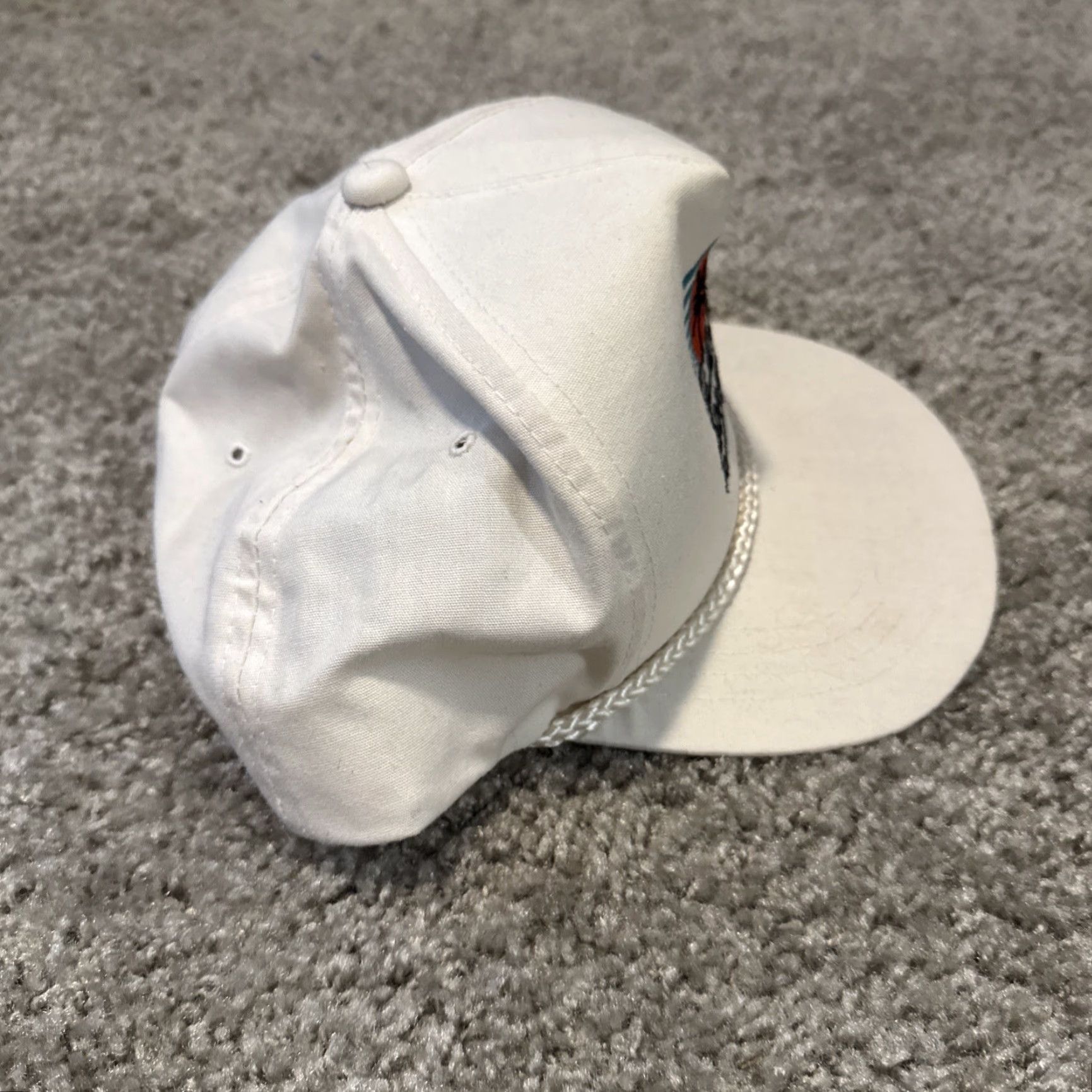 Roper VINTAGE 80s Florida RacePlex Racing White Rope Snapback Hat Cap Men One Size Race Car Accessories - Mens Size ONE SIZE - 3 Thumbnail