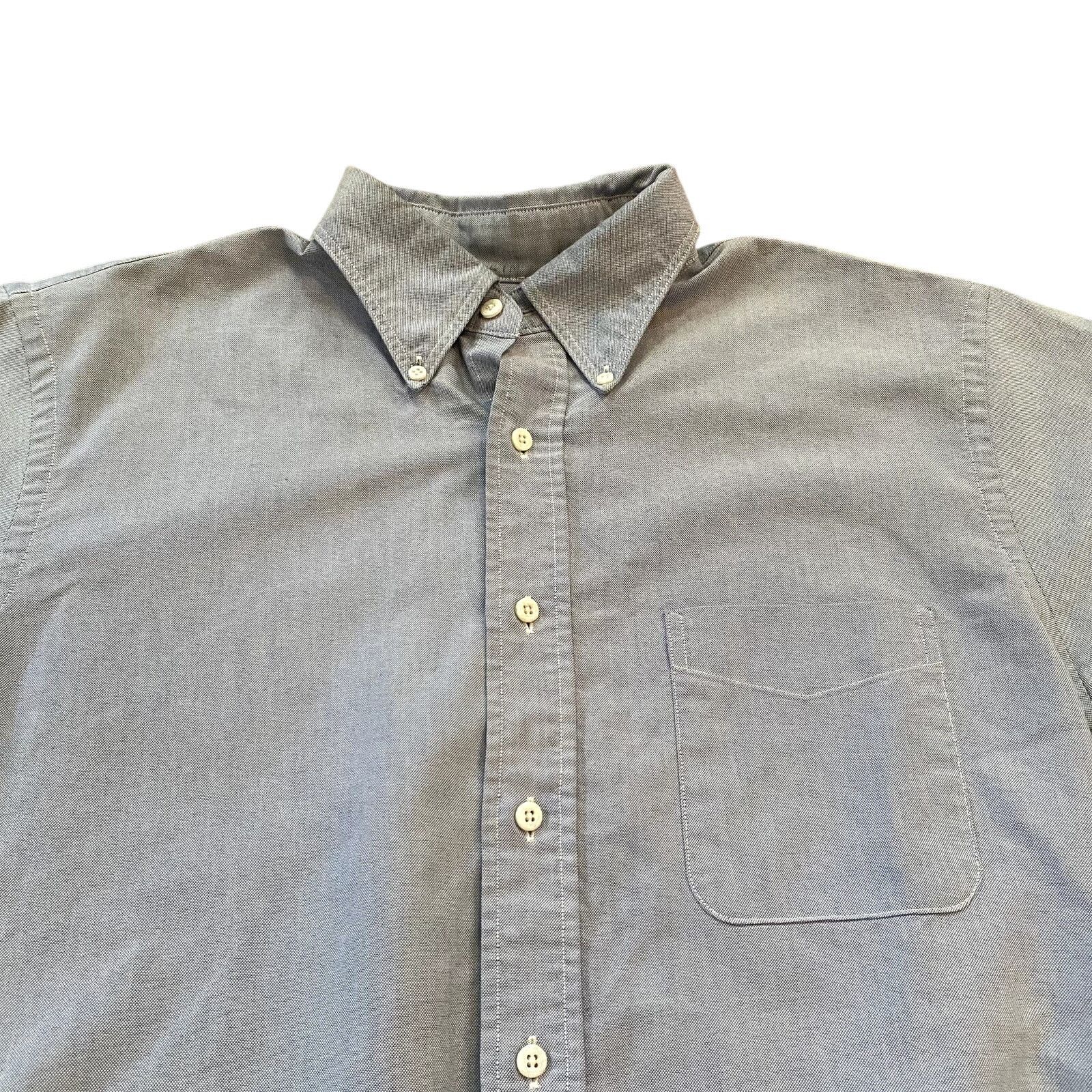 Vintage Vintage 70s Short Sleeve Work Shirt Light Blue Button Down Size US L / EU 52-54 / 3 - 3 Thumbnail