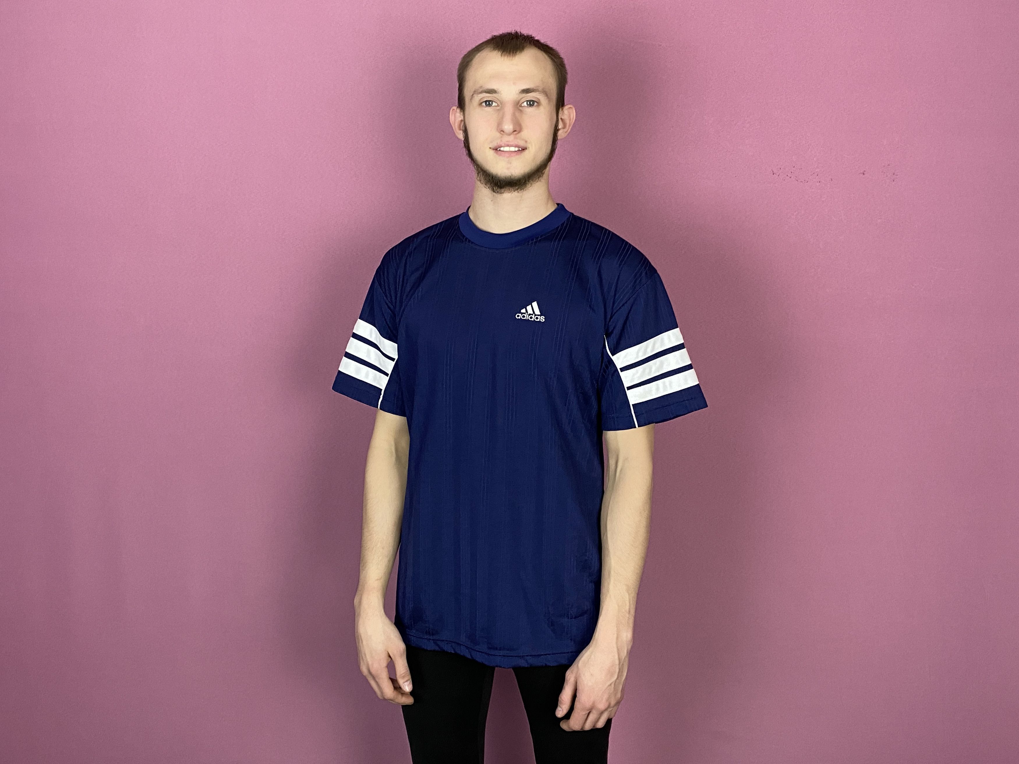 Adidas × Vintage 90s Adidas Vintage Men's T-Shirt - M Size US M / EU 48-50 / 2 - 4 Thumbnail