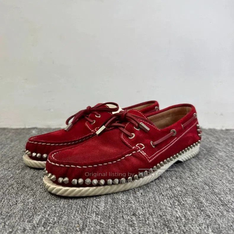 Jimmy Choo Christian Louboutin Red Sailing Shoes. Size US 8.5 / EU 41-42 - 2 Thumbnail
