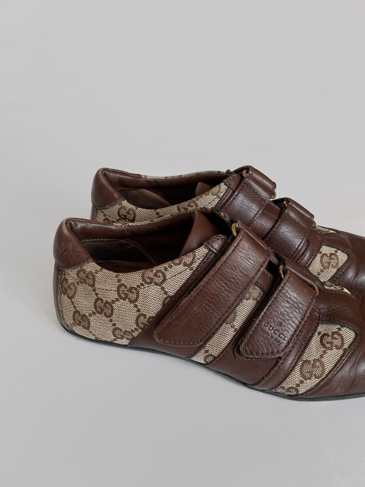 Gucci Vintage Gucci monogram leather boxing/soccer sneakers Size US 8 / IT 38 - 2 Thumbnail