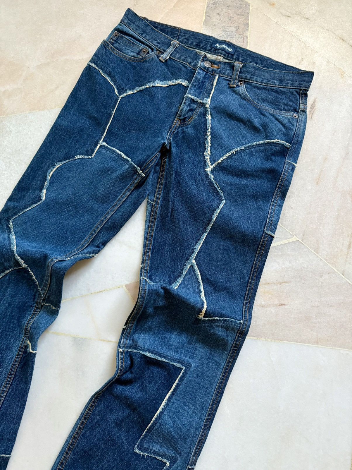 Hysteric Glamour Vintage Hysteric Glamour Patch Asymetrical Flare jeans Size US 32 / EU 48 - 2 Thumbnail