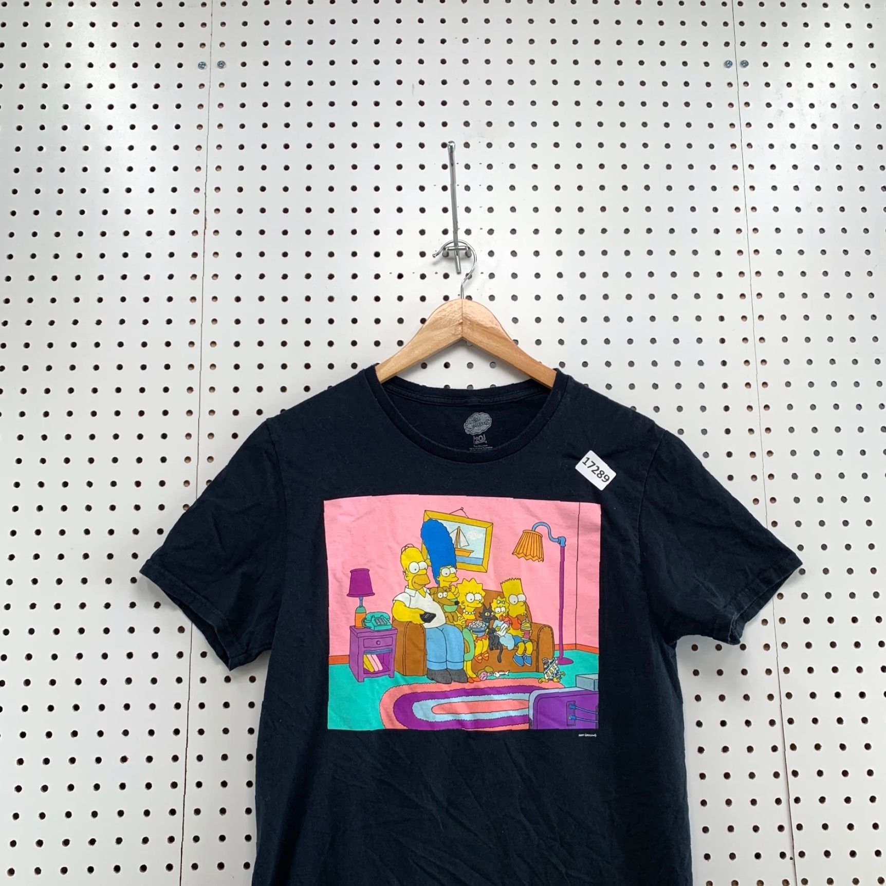 Vintage VINTAGE The Simpsons Shirt Black Adult Medium Fits 18X27 Short Sleeve Couch Cartoon TV T Size US M / EU 48-50 / 2 - 2 Thumbnail