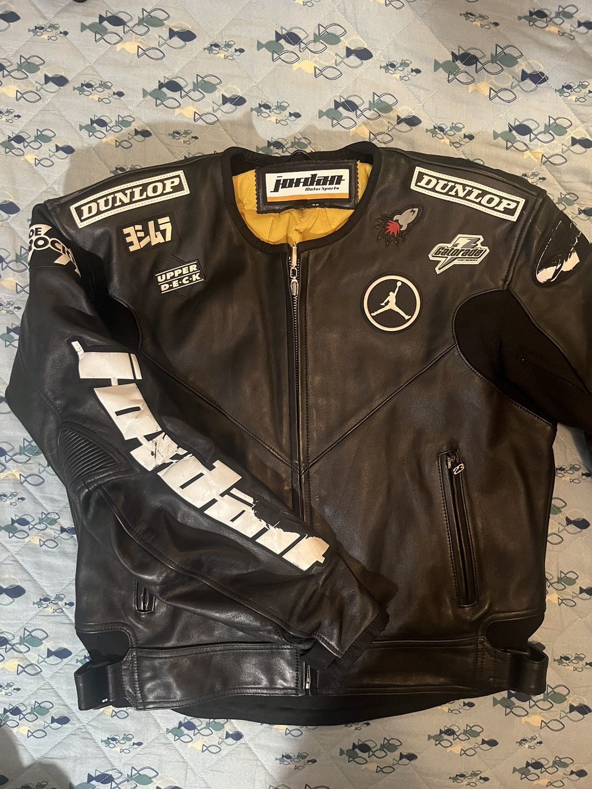 Jordan Brand MICHAEL JORDAN LEATHER MOTORCYCLE JACKET Size US M / EU 48-50 / 2 - 2 Thumbnail