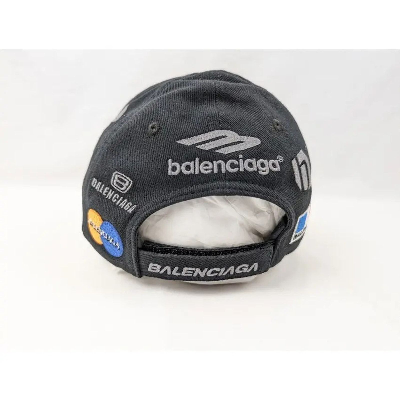 Balenciaga o1rshd1 Q:11 / Size: S ( 55 CM ) / Racer Hat / Cap in Black Size ONE SIZE - 9 Thumbnail