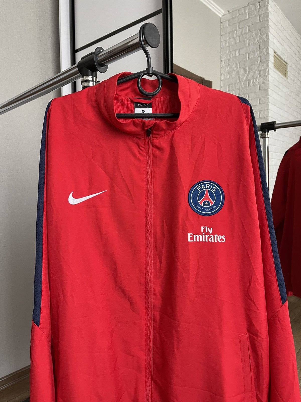 Nike Nike Paris Saint Germain PSG Soccer Track Jacket Size US XL / EU 56 / 4 - 5 Thumbnail