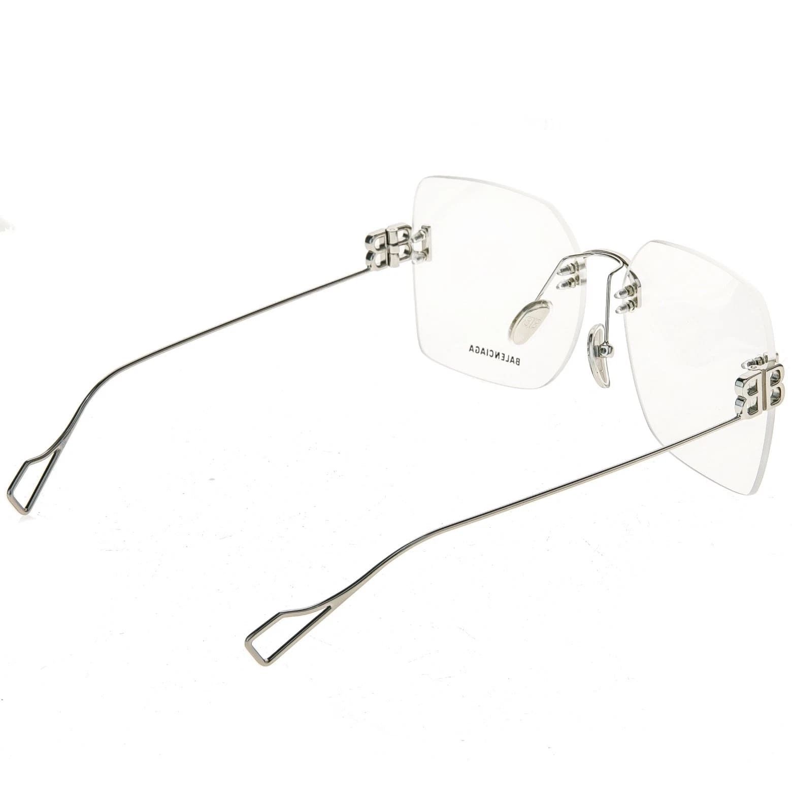 Balenciaga BALENCIAGA LOGO 0113 Silver Metal Retro Eyeglass BB0113O 002 Size ONE SIZE - 6 Thumbnail
