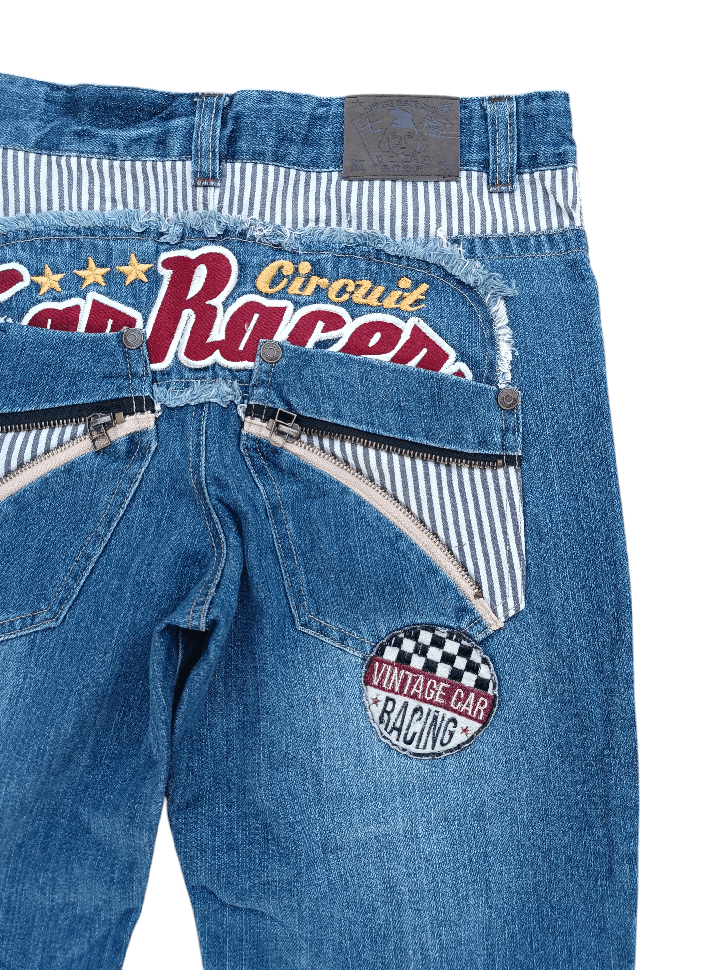 Japanese Brand JAPANESE FEELING JEANS CAR RACING CIRCUIT JEANS Size US 30 / EU 46 - 14 Thumbnail