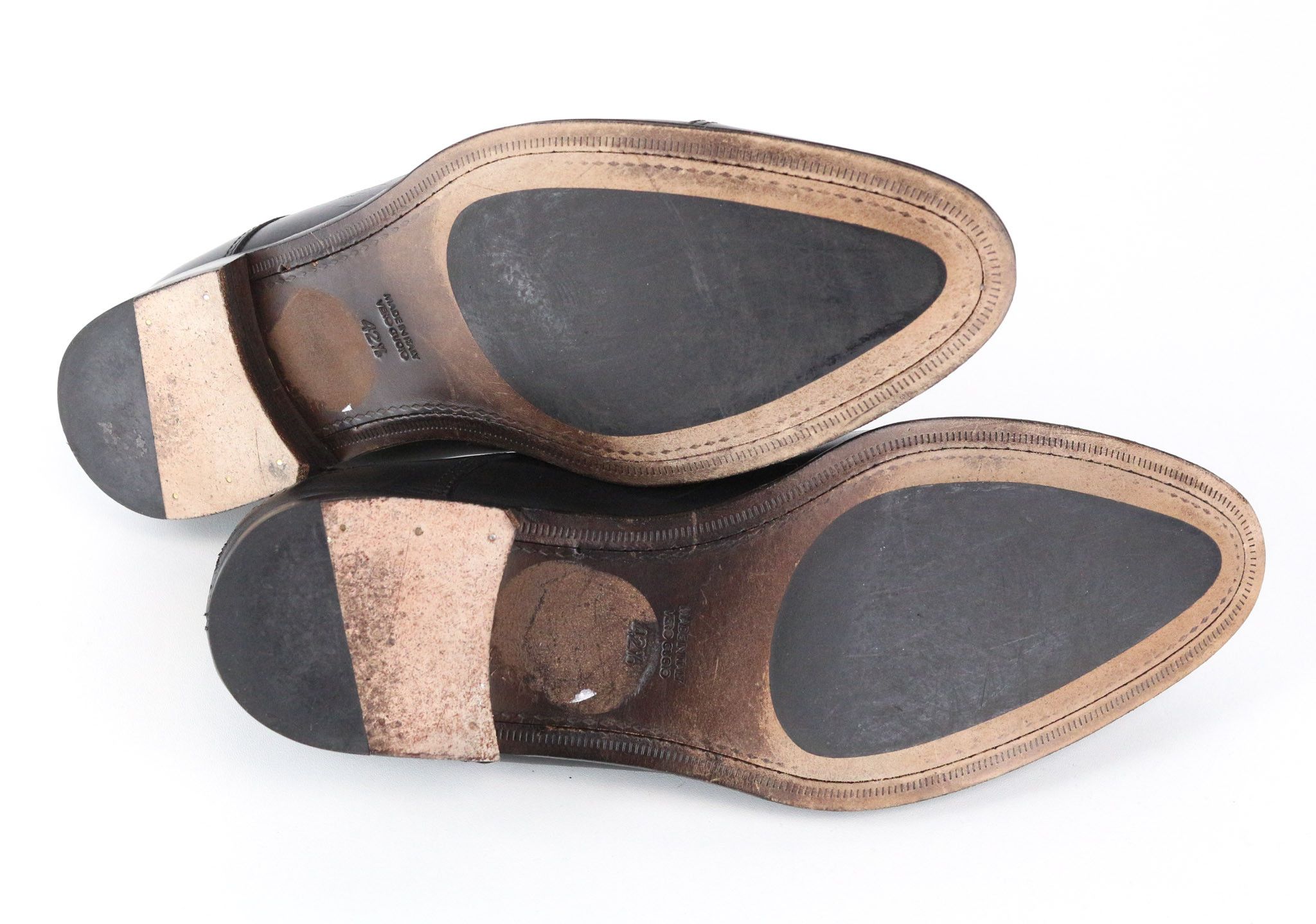 Suitsupply EU42.5 Black Leather Laced Low-Top 72741 Size US 9.5 / EU 42-43 - 6 Thumbnail