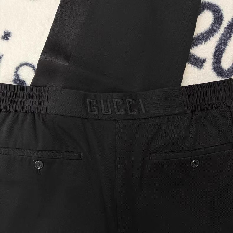 Gucci Gucci Black Trousers with Silk Panel Q10 Size US 34 / EU 50 - 3 Thumbnail