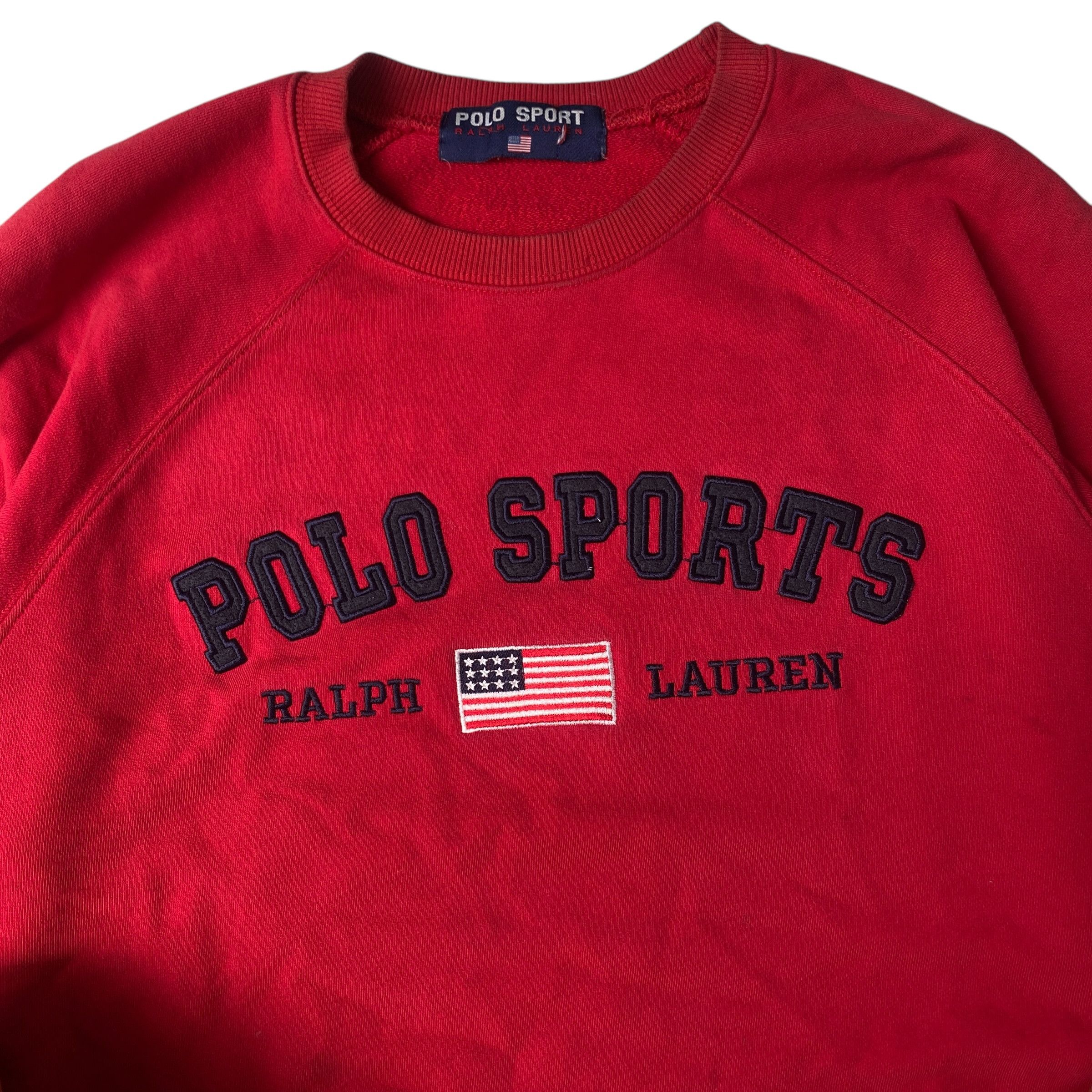 Polo Ralph Lauren × Vintage Vintage Polo Sports by Polo Ralph Lauren Sweatshirt Size US M / EU 48-50 / 2 - 2 Thumbnail