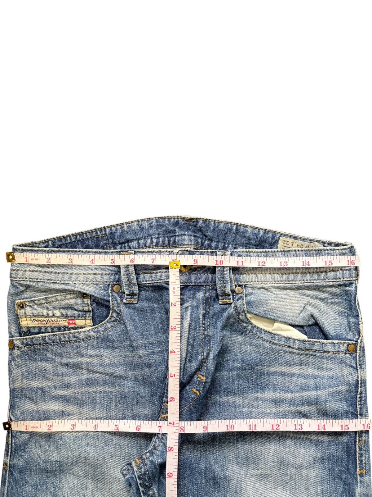 Diesel Vintage Diesel Thavar Faded Wash Distressed Jeans Size 32" / US 10 / IT 46 - 6 Thumbnail