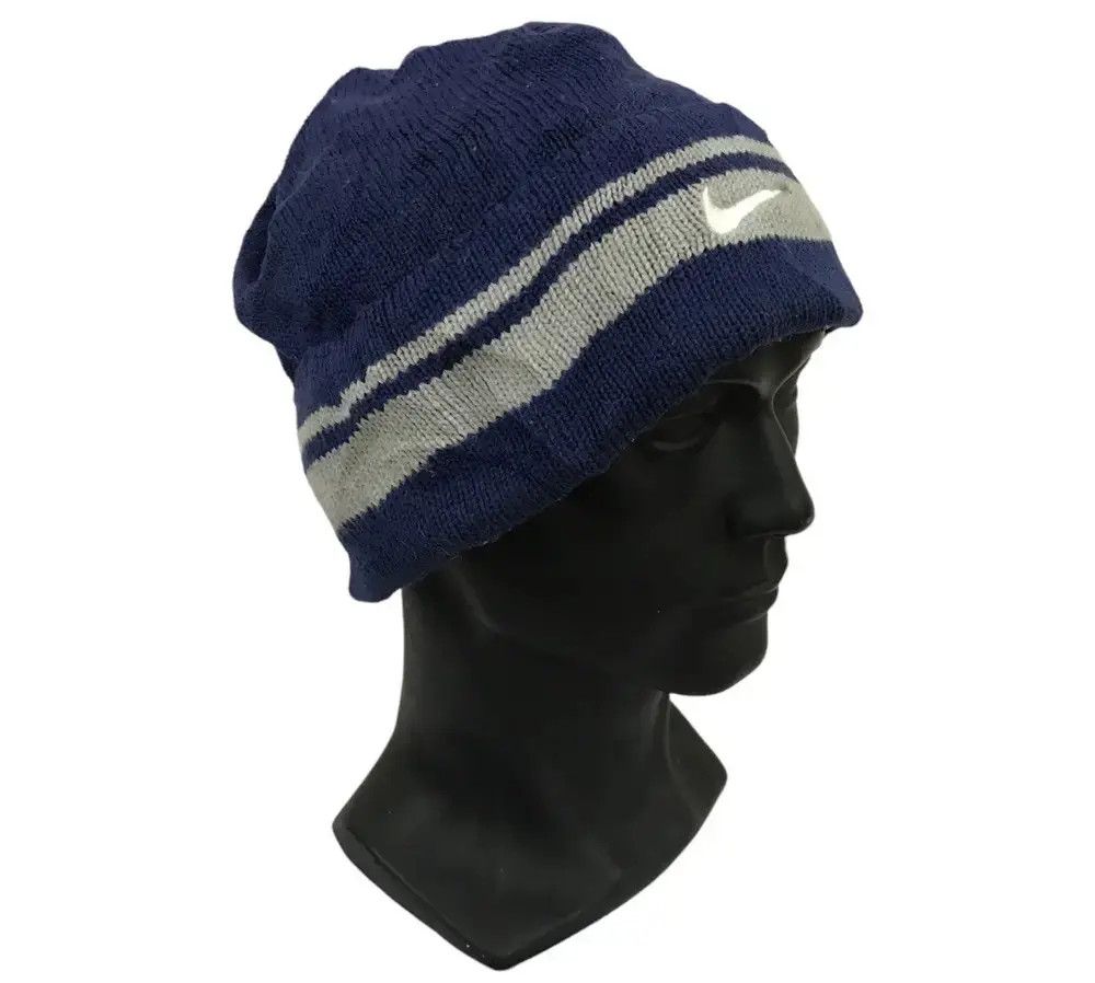Nike × Vintage Nike Swoosh Beanie Hat Size ONE SIZE - 1 Thumbnail