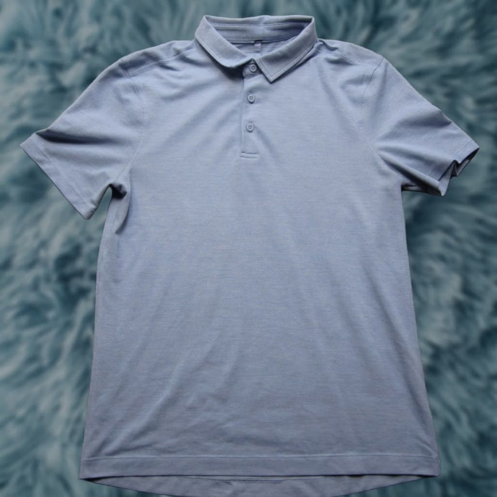 Lululemon Lululemon Polo Shirt Men S Blue Short Sleeve Athletic Golf Performance Shirt Size US S / EU 44-46 / 1 - 1 Thumbnail