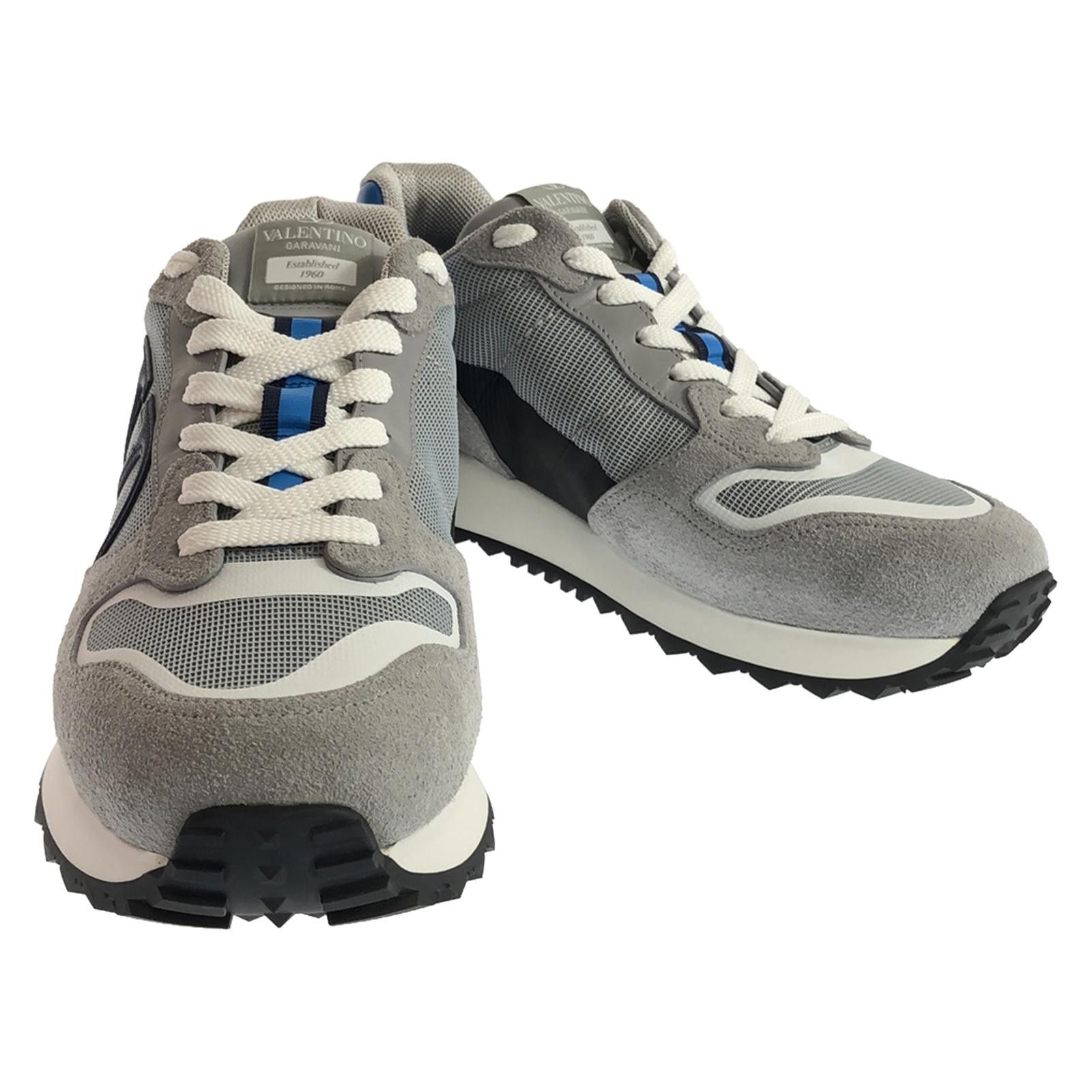 Valentino Valentino Sneakers Leather Sneakers Leather Shoes 4Y2S0H17Taemjm43 in Grey, Men's