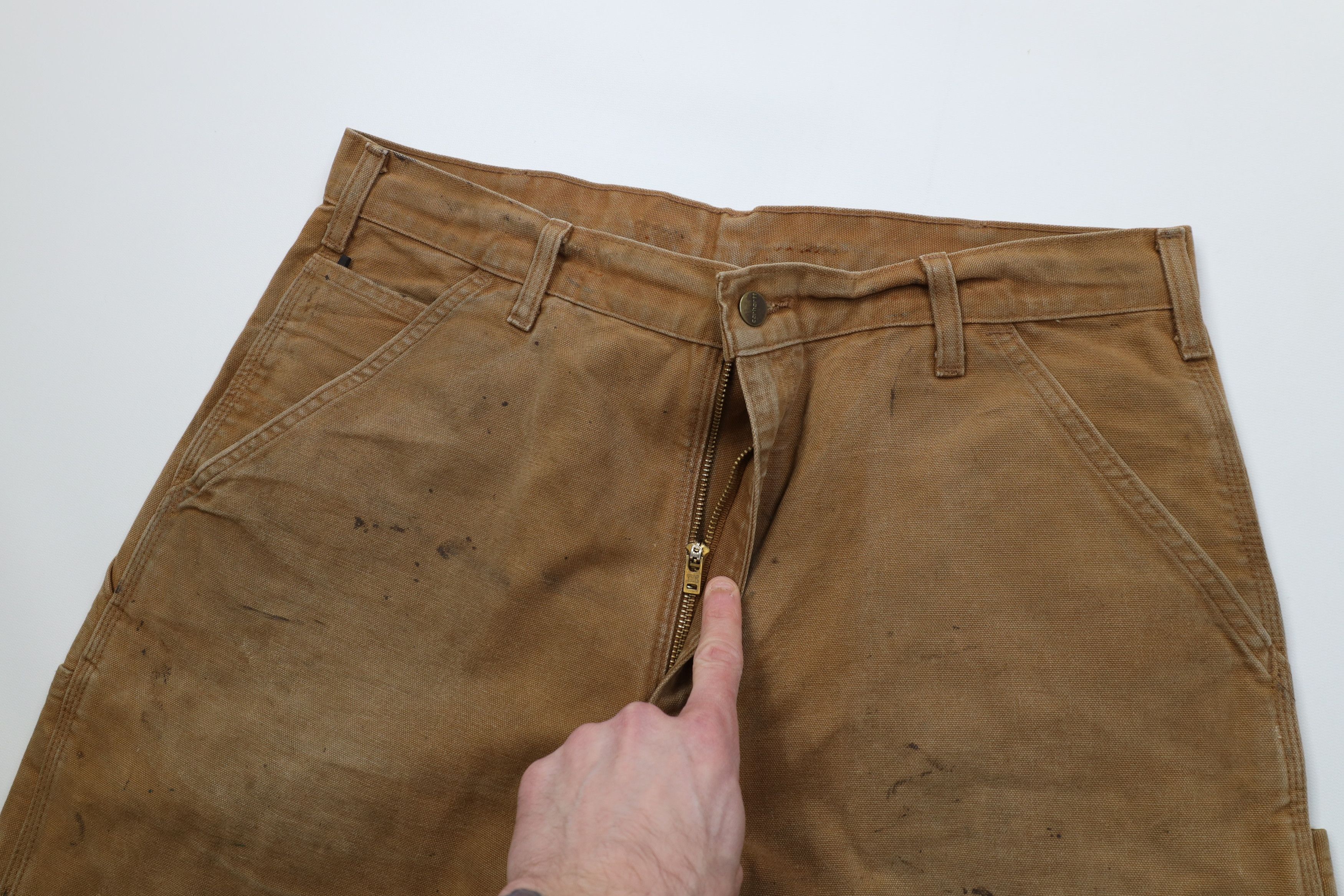 Carhartt Vintage Y2K Carhartt Wide Leg Canvas Dungaree Pants Duck Size US 36 / EU 52 - 9 Thumbnail