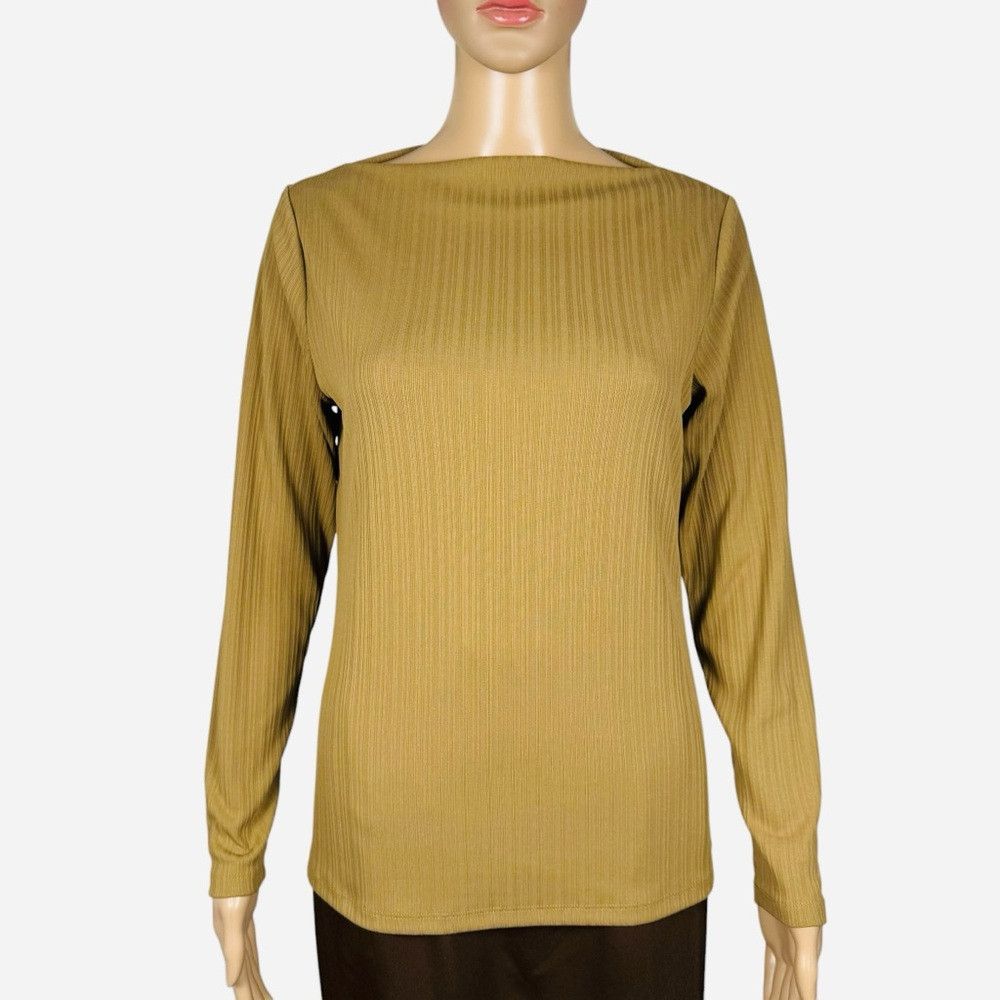 Banana Republic New Banana Republic Ribbed Straight Neck Whiskey Top Size M Size M / US 6-8 / IT 42-44 - 2 Thumbnail