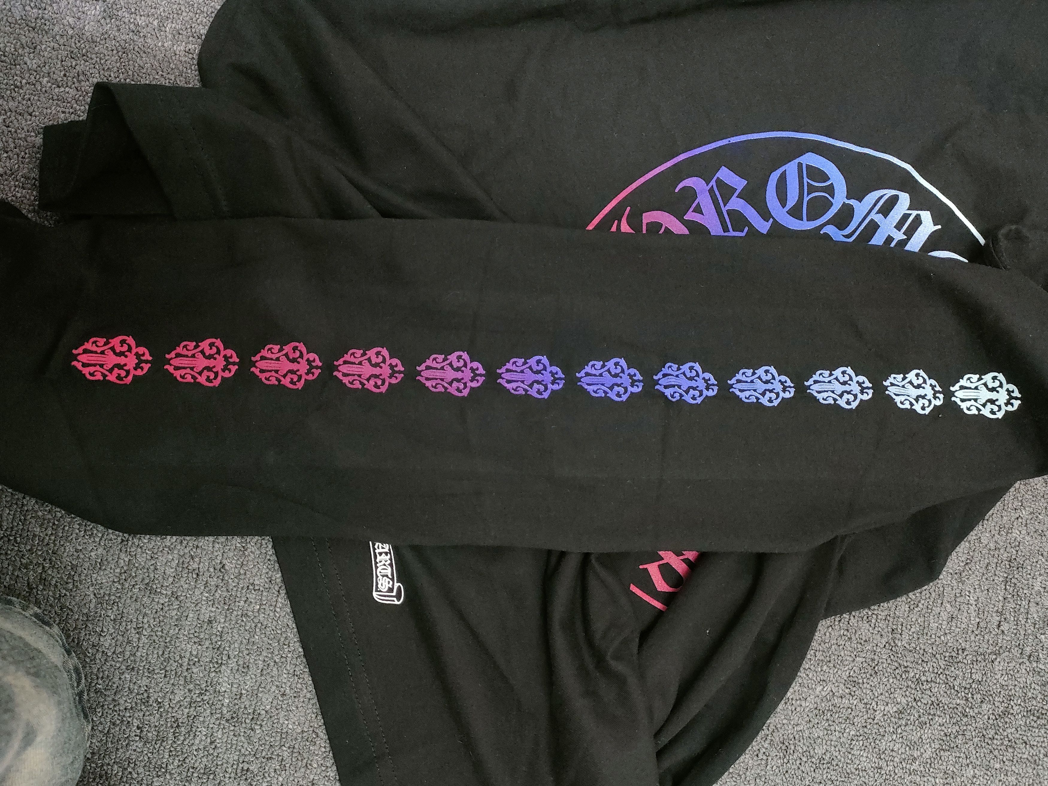 Chrome Hearts Chrome Hearts Gradient Dagger Horseshoe Long Sleeve Tee Size US XL / EU 56 / 4 - 6 Thumbnail