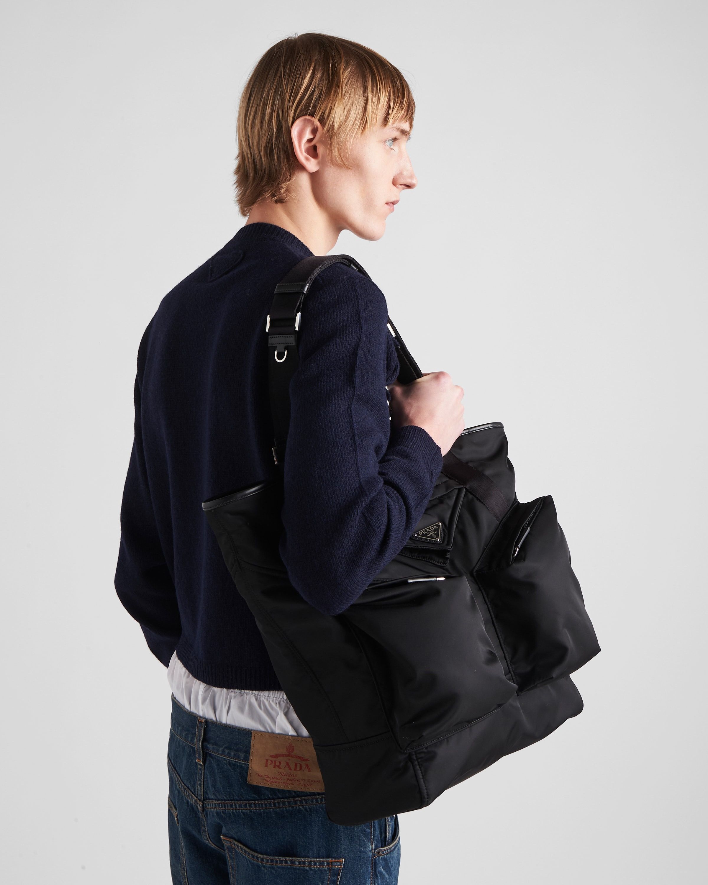 Prada o1bcso1str1025 Size: OS / Tessuto Vitello Re-Nylon Tote Bag Size ONE SIZE - 8 Thumbnail