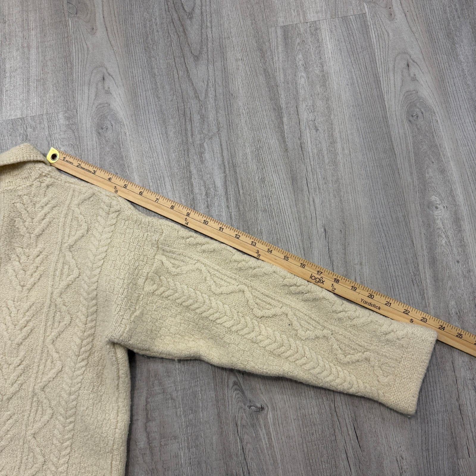 Vintage Original Aran Co Knit Coat Cardigan Sweater Women's Small Size S / US 4 / IT 40 - 11 Thumbnail