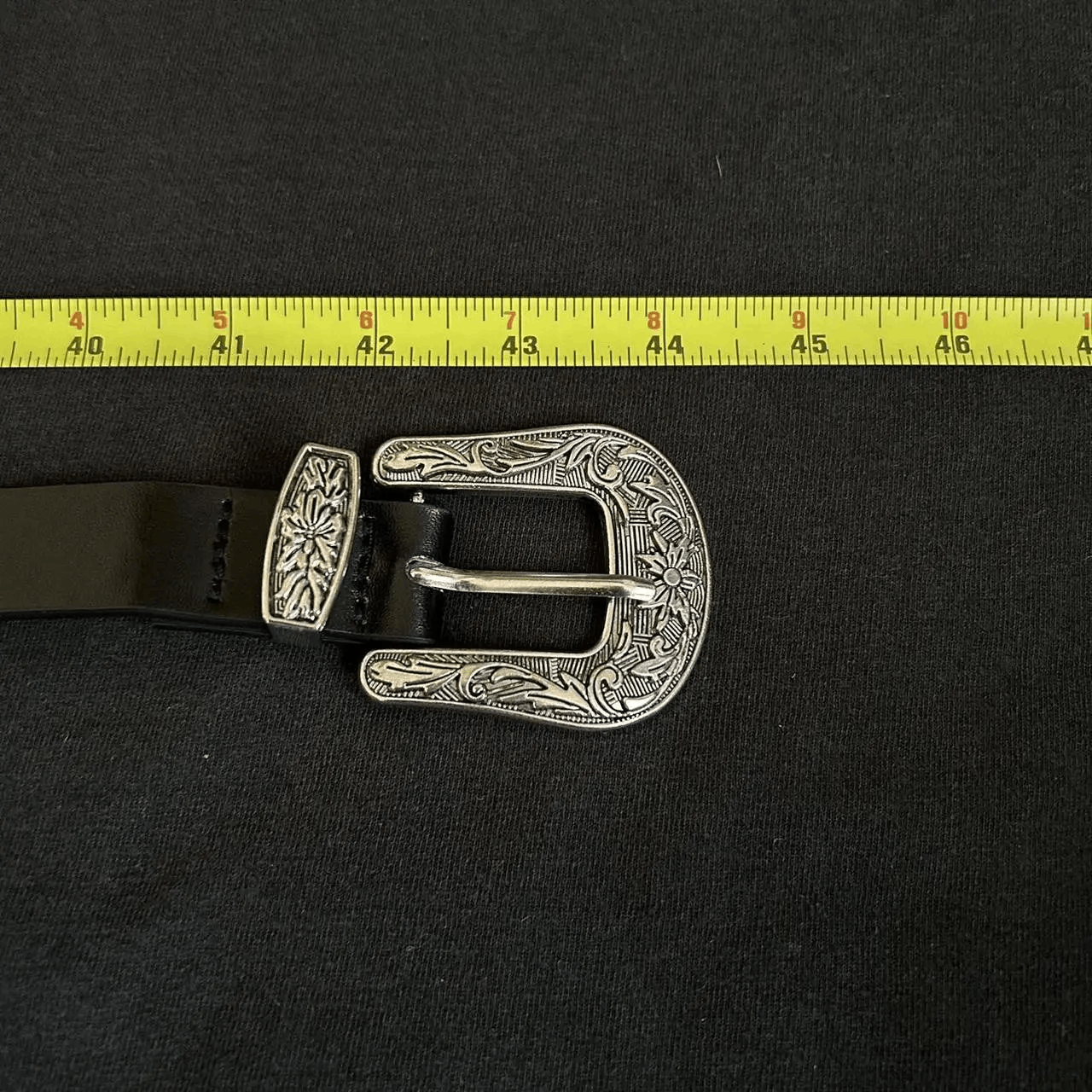 Japanese Brand Y2K 2000s Style Black Western Classic Boho Belt Size ONE SIZE - 5 Thumbnail