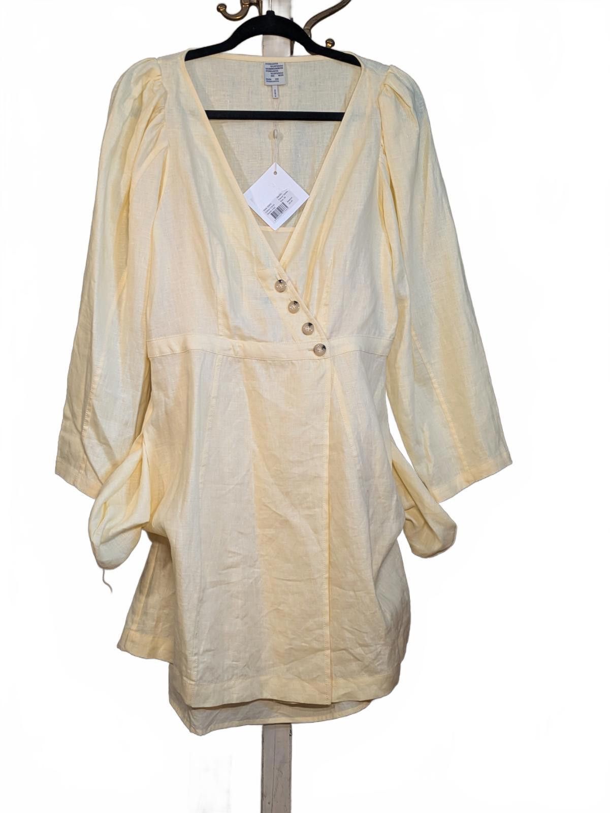 Baum und Pferdgarten Baum Und Pferdgarten Abrial Linen Mini Wrap Dress Size M / US 6-8 / IT 42-44 - 1 Thumbnail