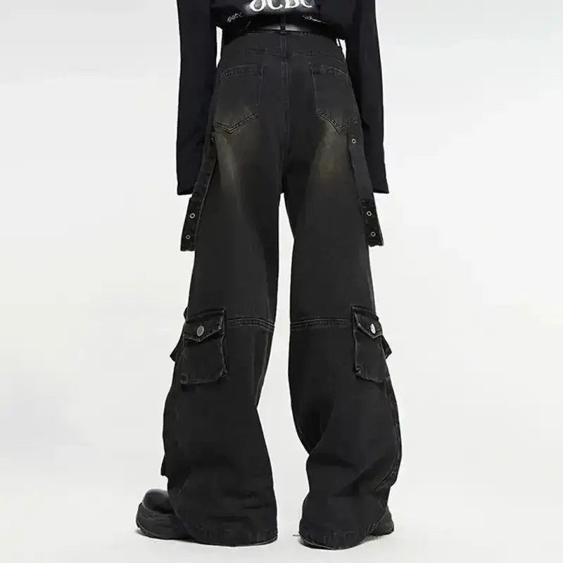 Japanese Brand Straight Techwear Denim Handsome Pants Size US 32 / EU 48 - 2 Thumbnail