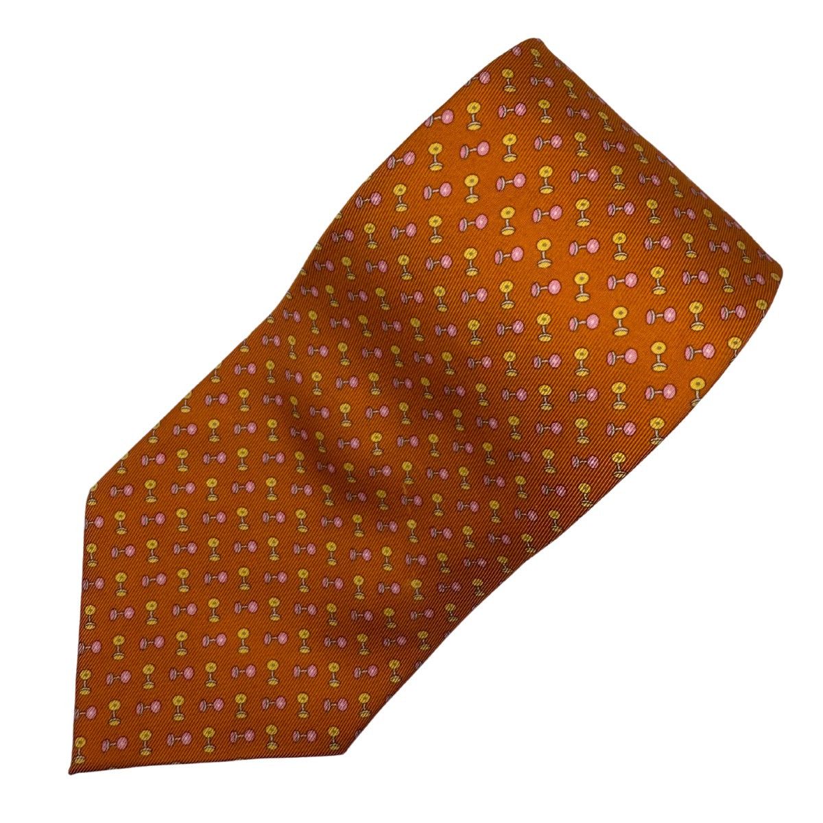 Salvatore Ferragamo Salvatore Ferragamo Silk Tie,Orange, Made in Italy, Like New Size ONE SIZE - 2 Thumbnail