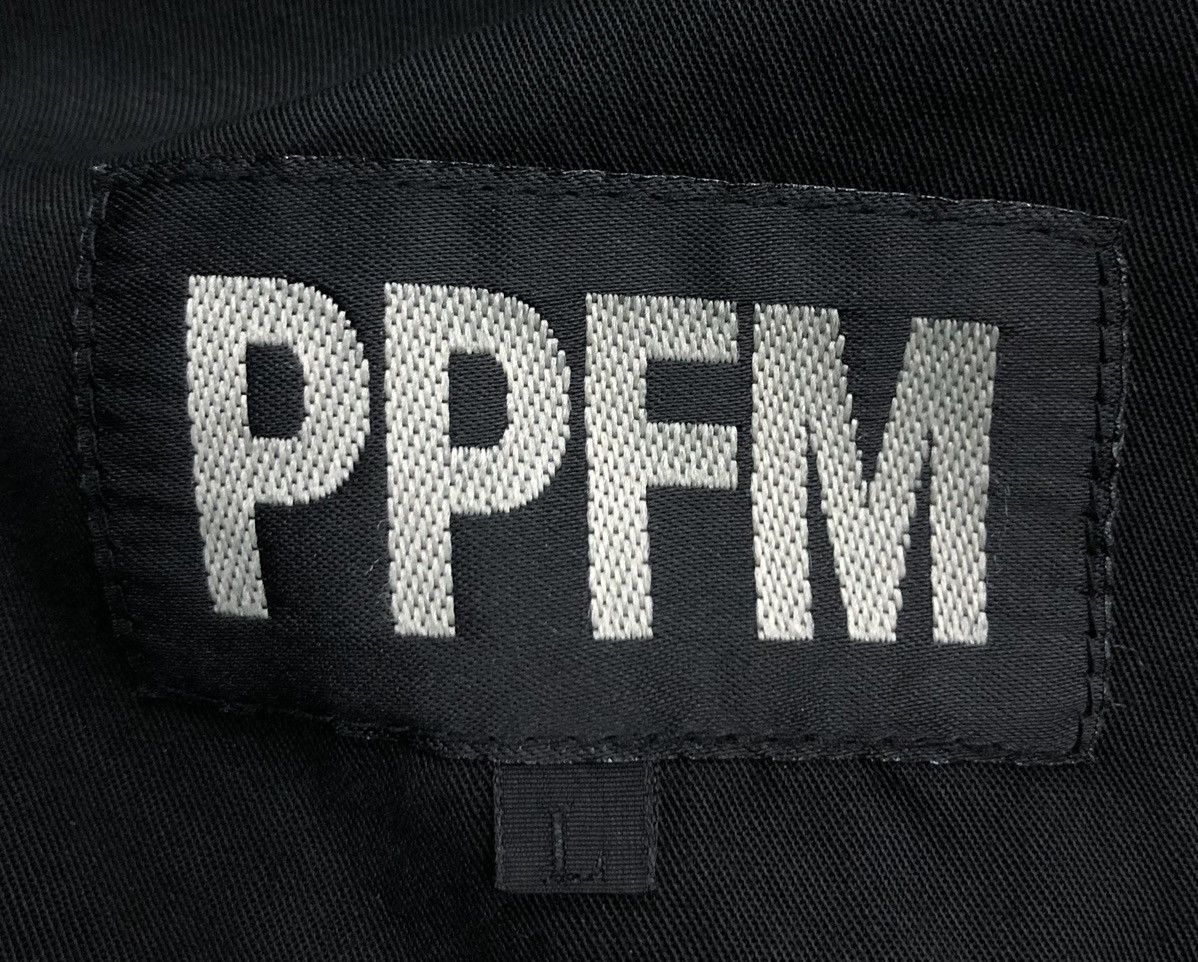 Japanese Brand PPFM Black Cotton Work Jacket – Minimalist Utility Style Size L / US 10 / IT 46 - 13 Thumbnail