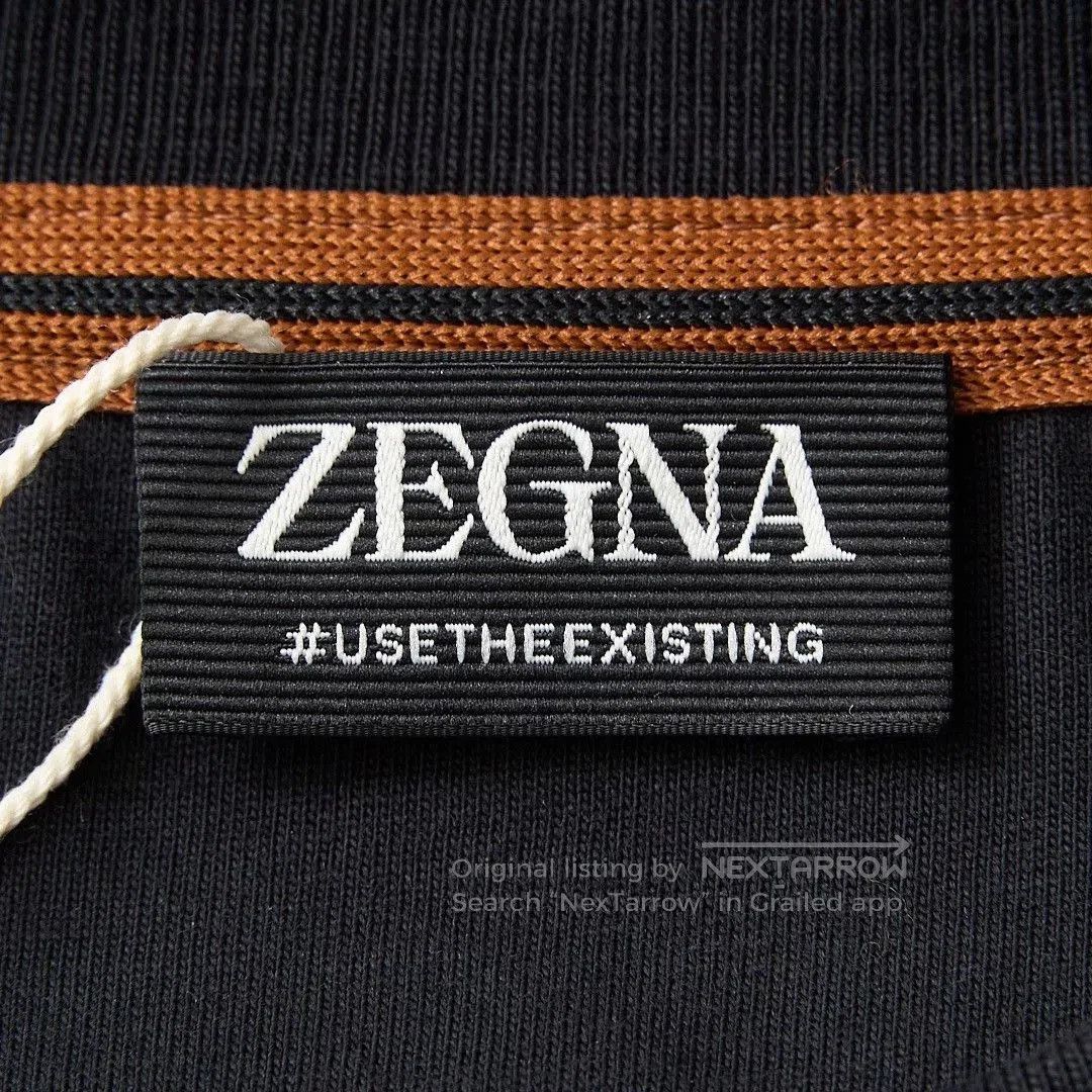 Ermenegildo Zegna ZEGNA Men's Letter Print T. Size US L / EU 52-54 / 3 - 4 Thumbnail