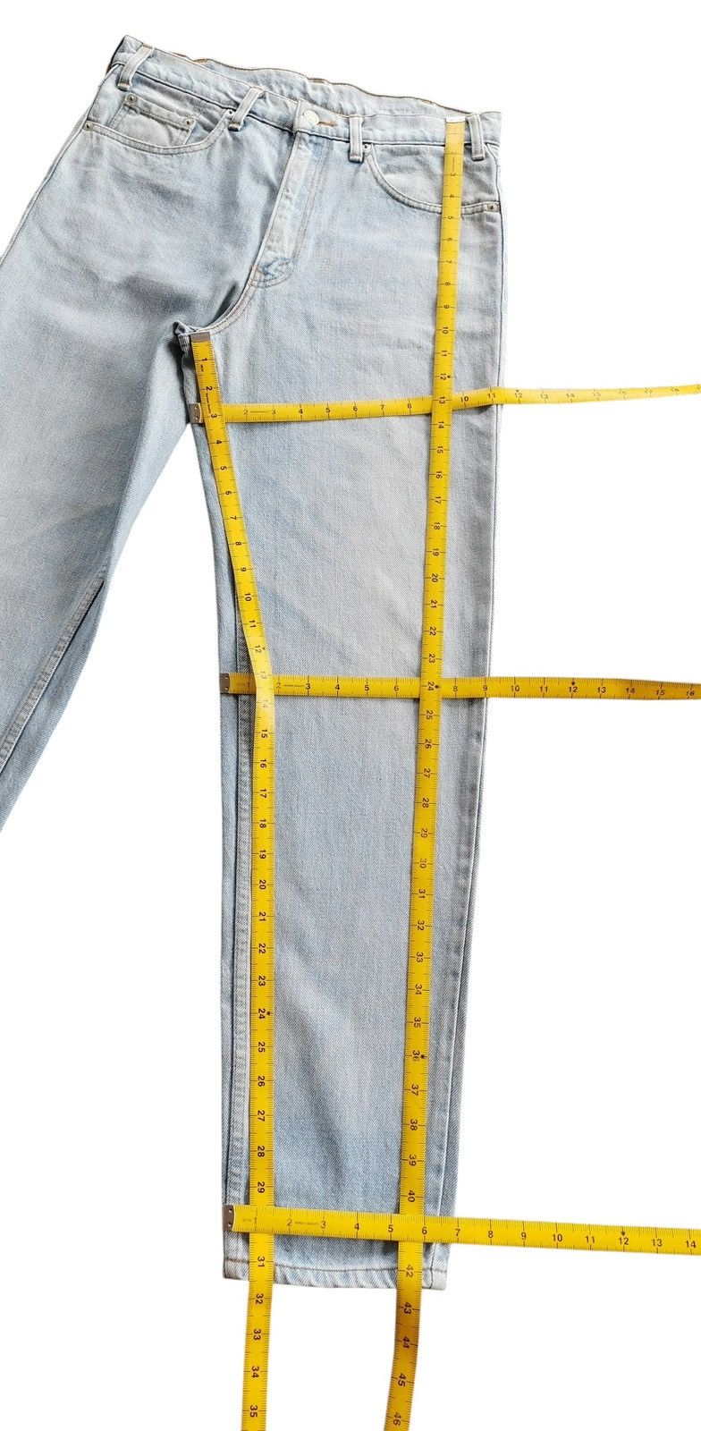 Levi's Vintage Levis Original Rivetted Faded Light Blue Jeans Size US 31 - 8 Thumbnail