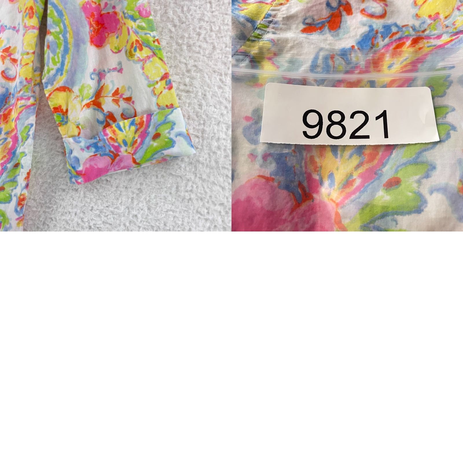 Ralph Lauren Lauren Ralph Lauren Button-Front Pajama Shirt Womens Size Small Pink Paisley Size S / US 4 / IT 40 - 9 Thumbnail
