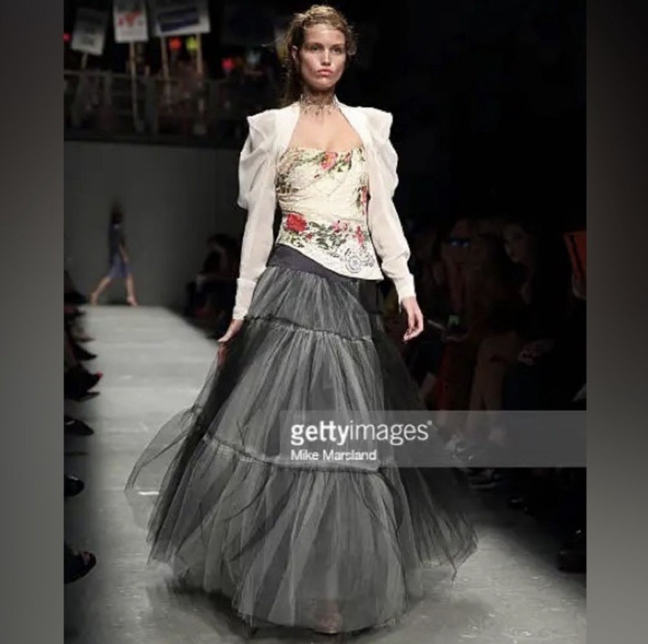 Vivienne Westwood Red Label INSANE S/S 2016 Lotus Flower Lace Corset Size S / US 4 / IT 40 - 2 Thumbnail