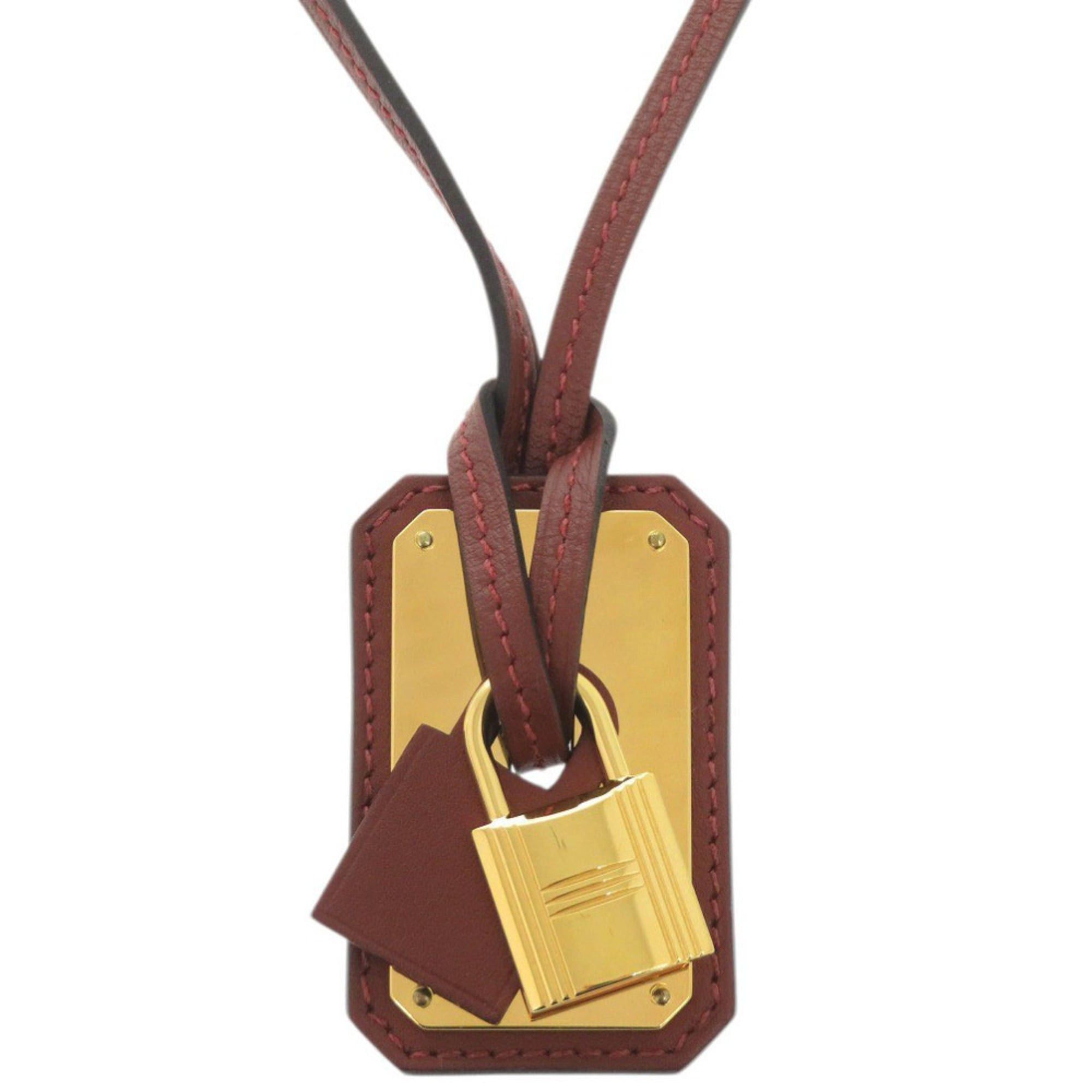 Hermes Hermes Like new Hermès O'Kelly GM Swift Rouge H Leather Pendant Necklace in Red with Gold Hardware and Z Stamp (Made 2021) 1564 Size ONE SIZE - 1 Thumbnail