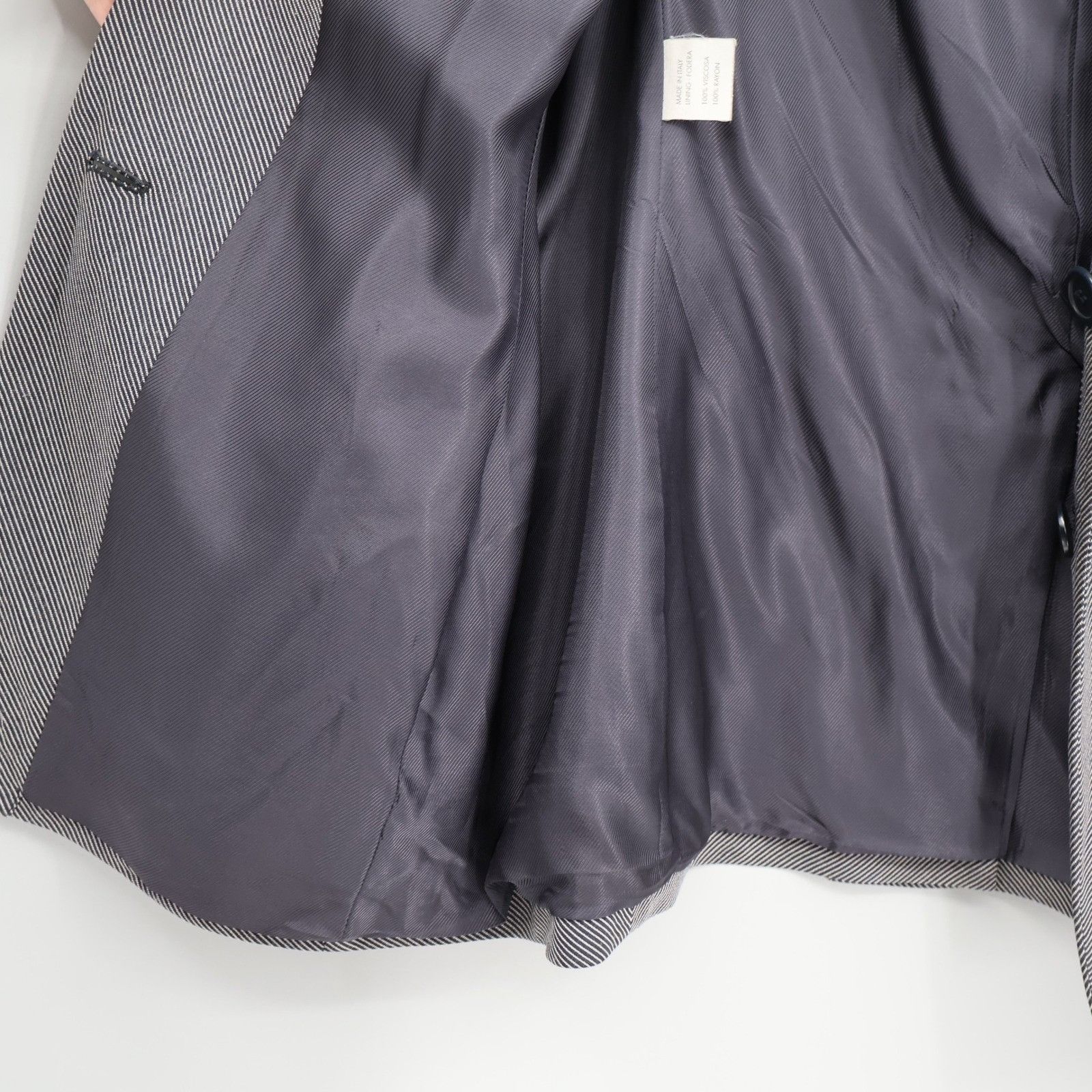 Dirk Bikkembergs Dirk Bikkembergs Herringbone Blazer Mens 46 Gray Academia Size 46R - 12 Thumbnail