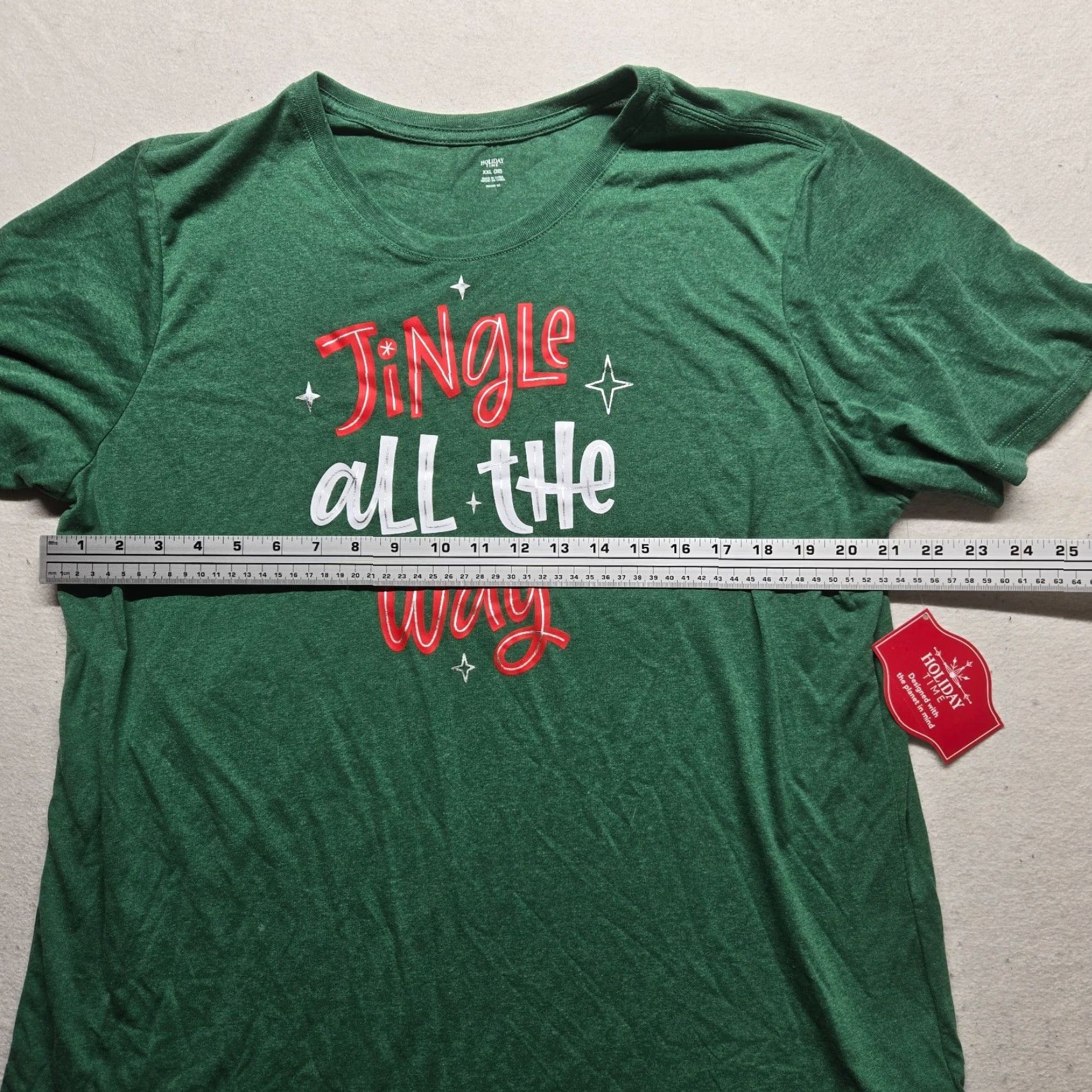 Vintage Way To Celebrate Shirt 2XL Green Santa Claus Holiday Tee 20 2000s 2020s Christmas Christmas-themed Mens Regular Short Sleeve Crew Neck T-Shirt Size US XXL / EU 58 / 5 - 5 Thumbnail