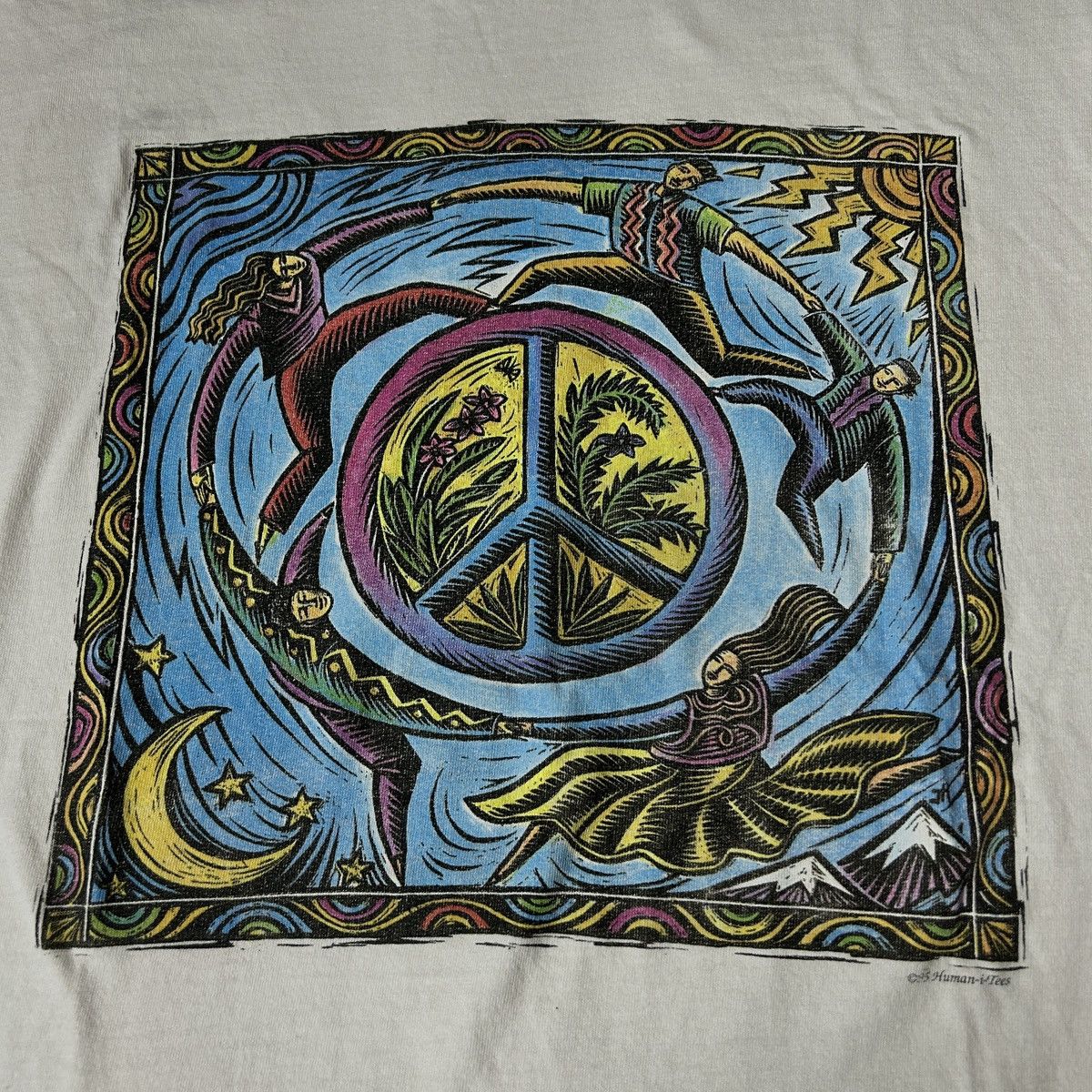 Other Vintage Human i Tees Earth Peace Art Tee Size US L / EU 52-54 / 3 - 2 Thumbnail