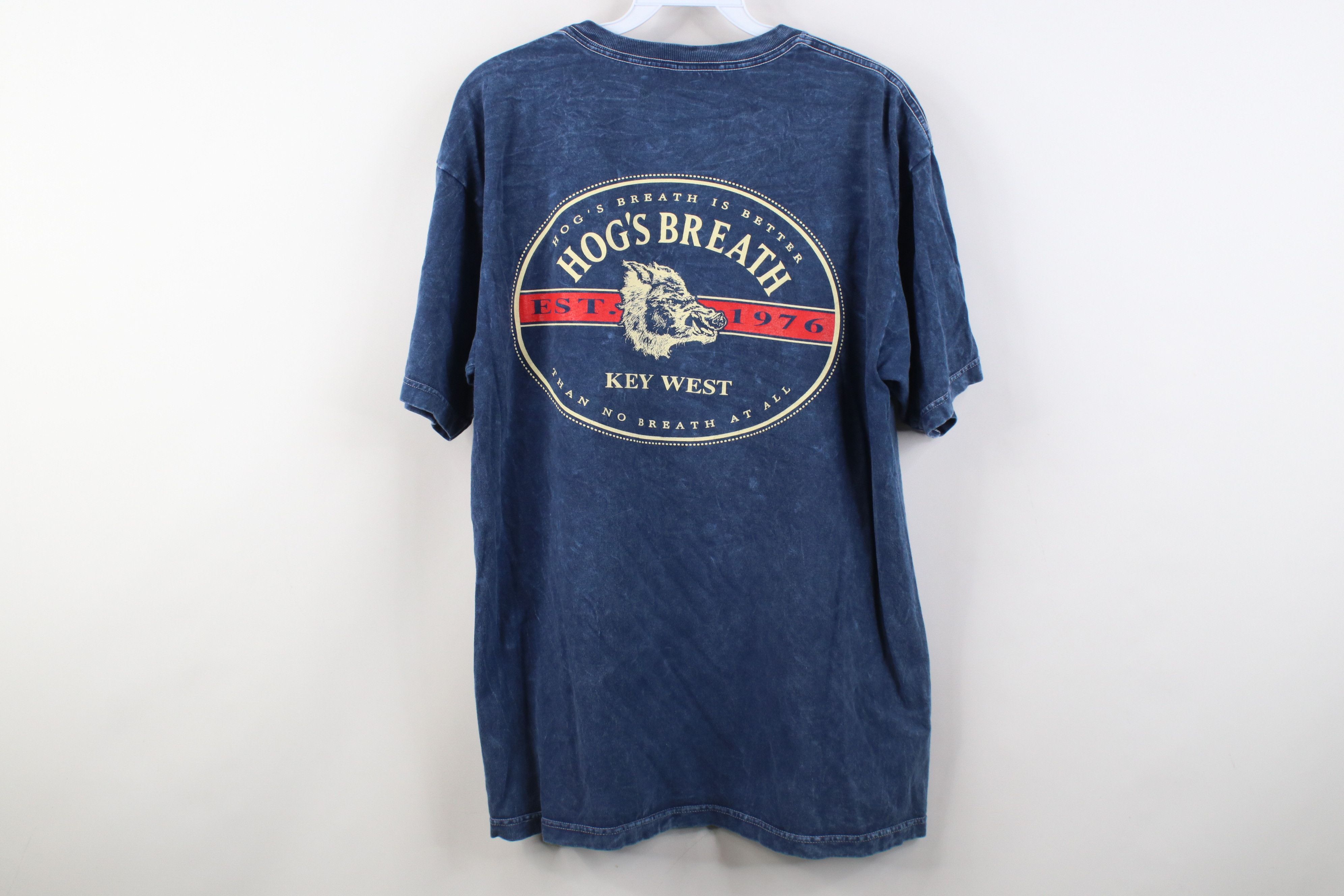 Vintage Vintage Acid Hogs Breath Saloon Key West T-Shirt USA Blue Size US M / EU 48-50 / 2 - 9 Thumbnail
