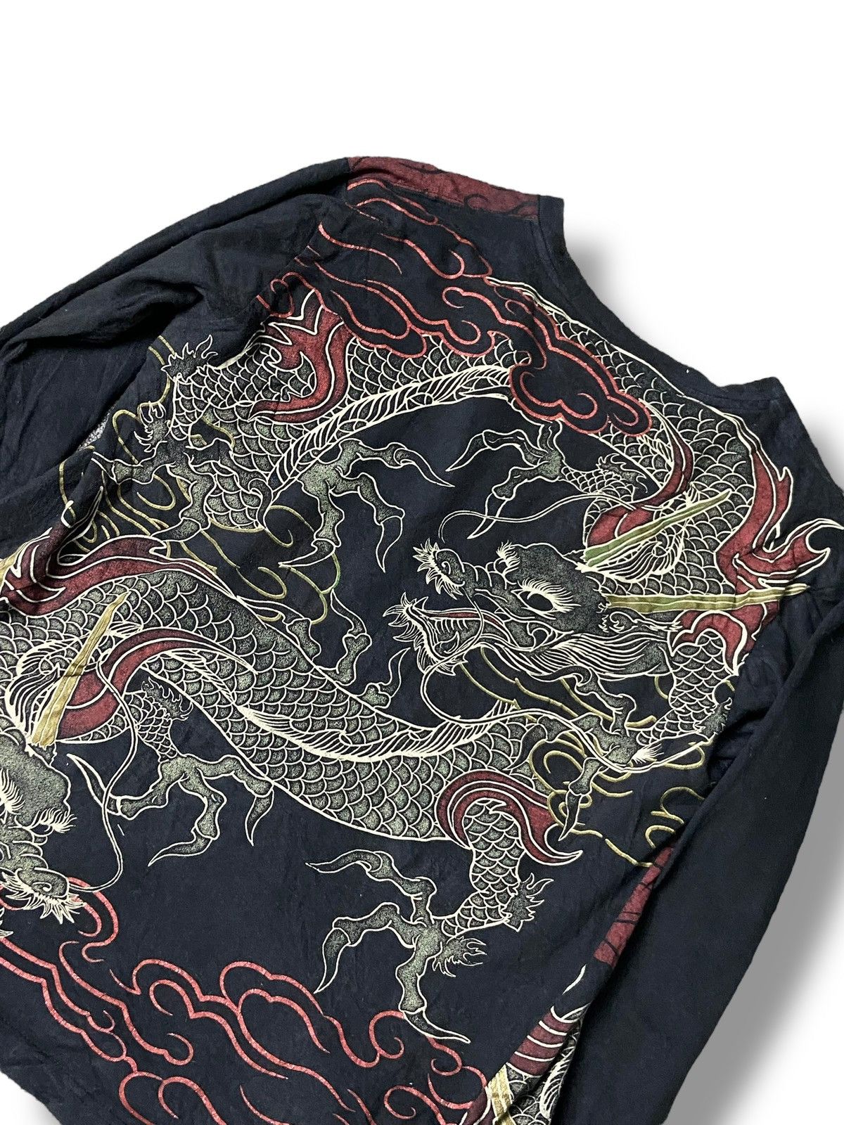 Japanese Brand Space Opera Sukajan Dragon Long Sleeve Tee (152) Size US L / EU 52-54 / 3 - 3 Thumbnail