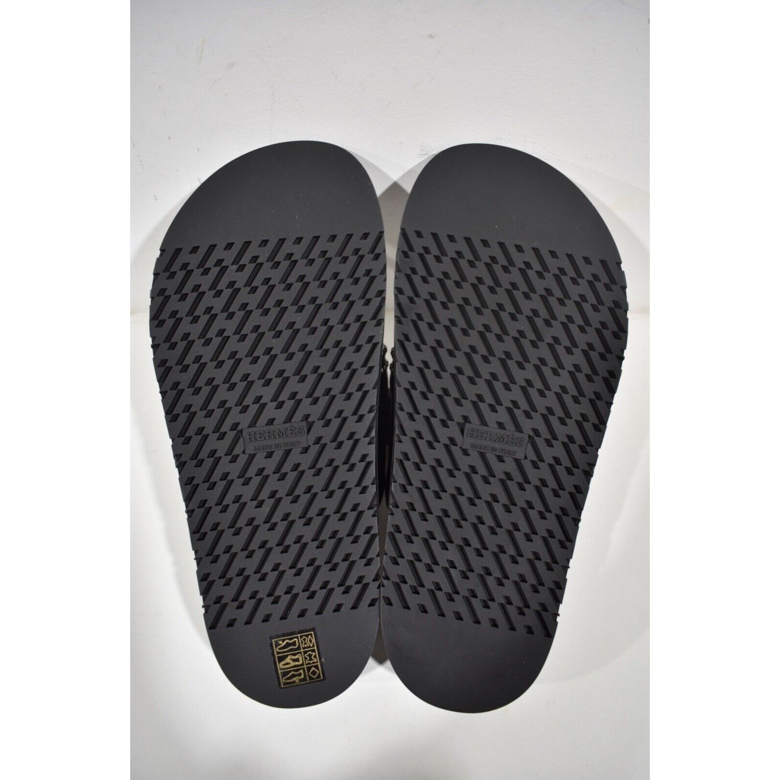 Hermes Hermes Chypre Sandal Black Silver Studded Stud H Logo Size US 7.5 / IT 37.5 - 12 Thumbnail