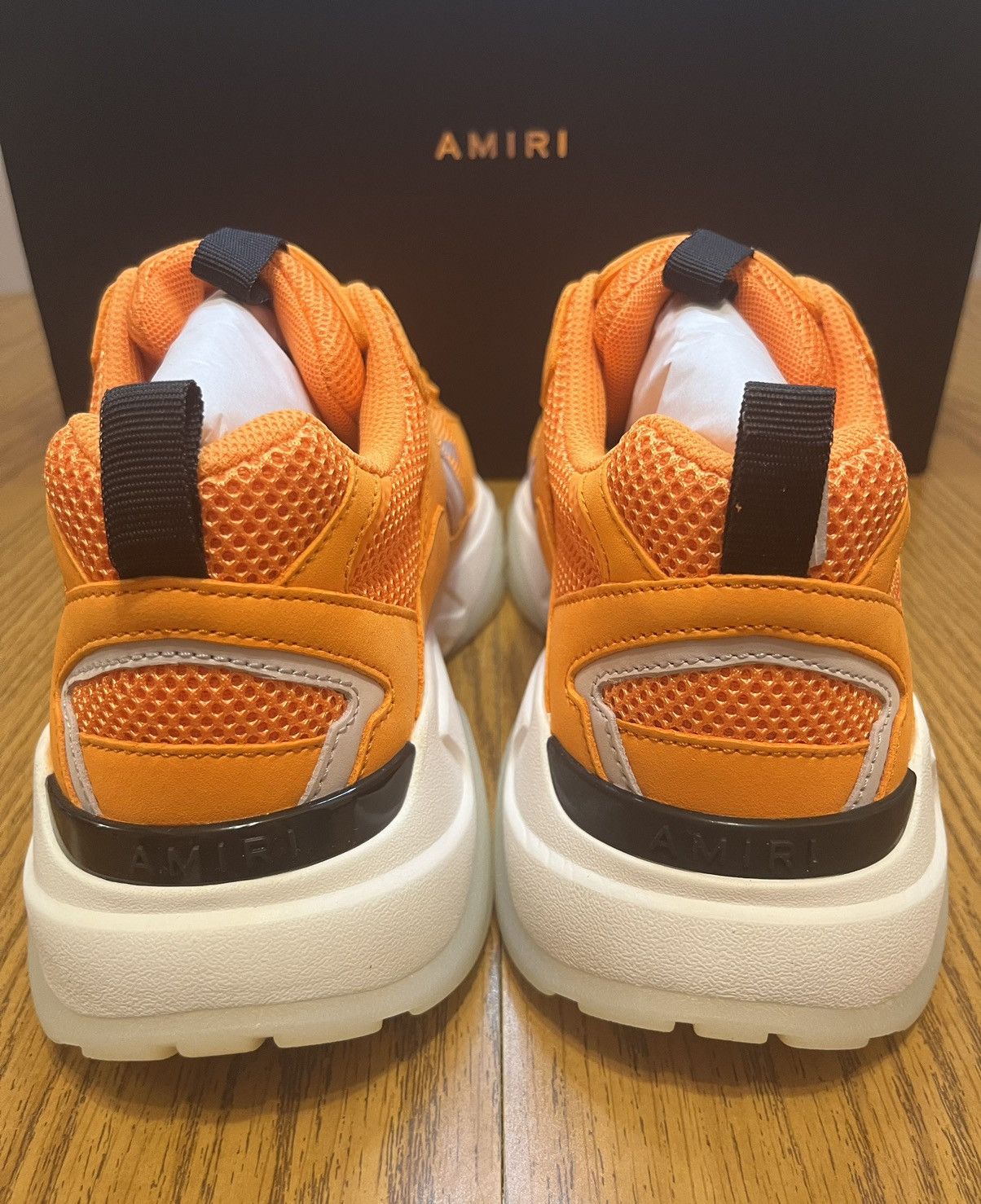 Amiri Amiri Bonerunner Sneaker (Orange) Size US 12 / EU 45 - 5 Thumbnail